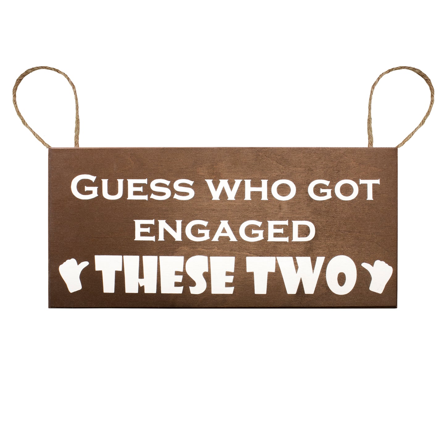 JennyGems Engagement Announcement Sign, Engagement Photo Prop Sign, Guess Who Got Engaged These Two, Engagement Party Decorations, Wedding Proposal Sign, Wedding Engagement Decorations, Bridal Shower