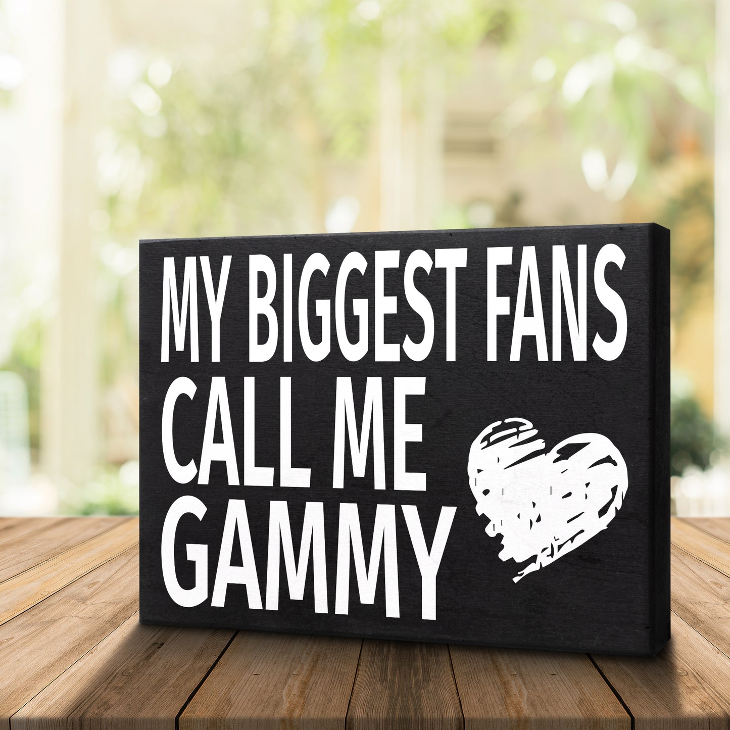 JennyGems Gifts for Gammy, Gammy Gifts from Grandkids, My Biggest Fans Call Me Gammy Wooden Sign, Gammy Gifts for Christmas, Gammy Birthday Gifts