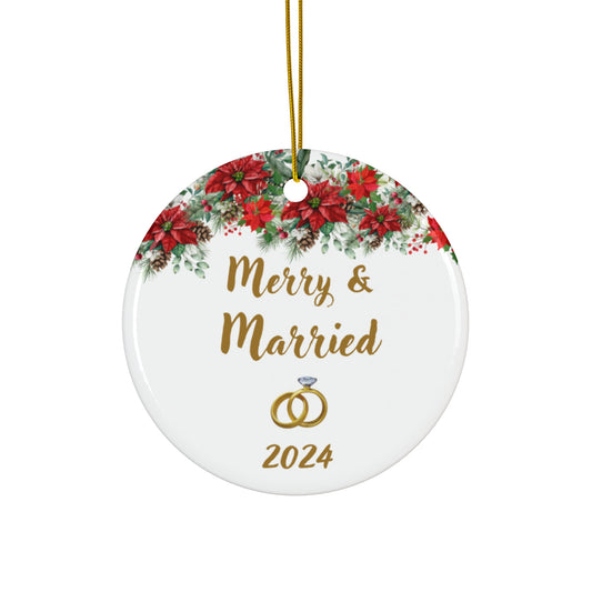 First Christmas Married Ornament 2024