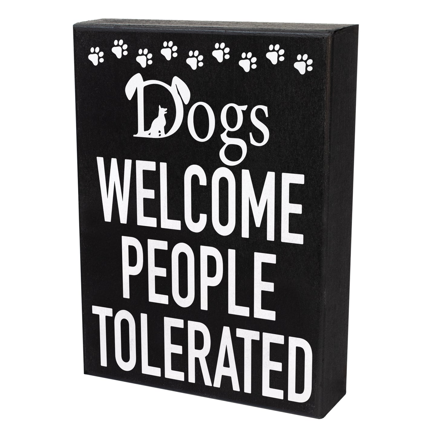 JennyGems Dog Accessories, Dogs Welcome People Tolerated, Birthday Gifts For Women, Wood Box Sign, Dog Stuff, Gift For Mom, Puppy Supplies, Dog Mom, Dog Dad, Funny Gifts, Gag Gifts, Made in USA