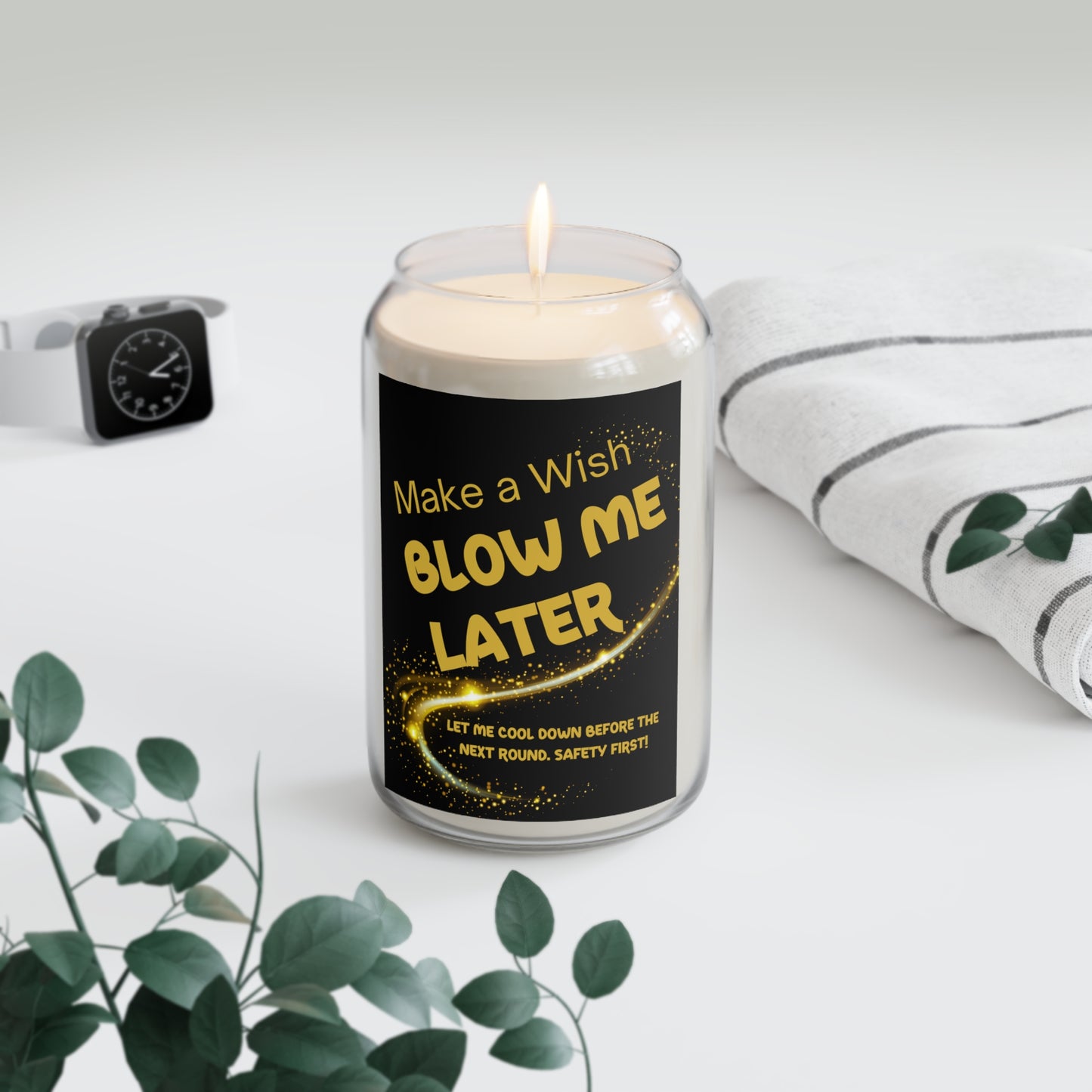 Sexy Candle Make a Wish Blow Me Later, Funny Romantic Gift Couples, Date Night Candle, 13.75 oz Soy Candle, Funny Valentines Gift