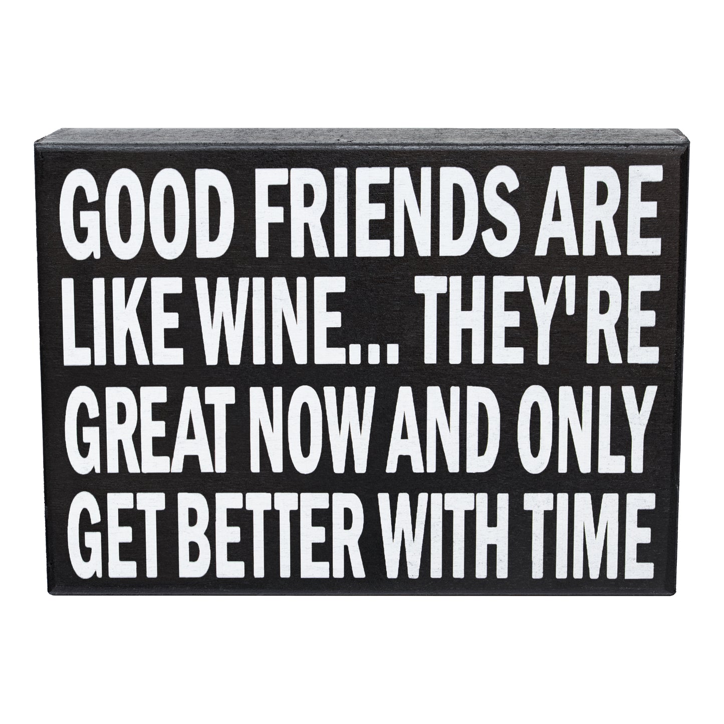 JennyGems Friendship Gifts, Good Friends Are Like Wine They're Great Now And Only Get Better With Time, Wine Gifts, American Made 8x6 in Wood Wall Hanging, Wall Art, Friend Gift, Wine Sign, Wine Decor