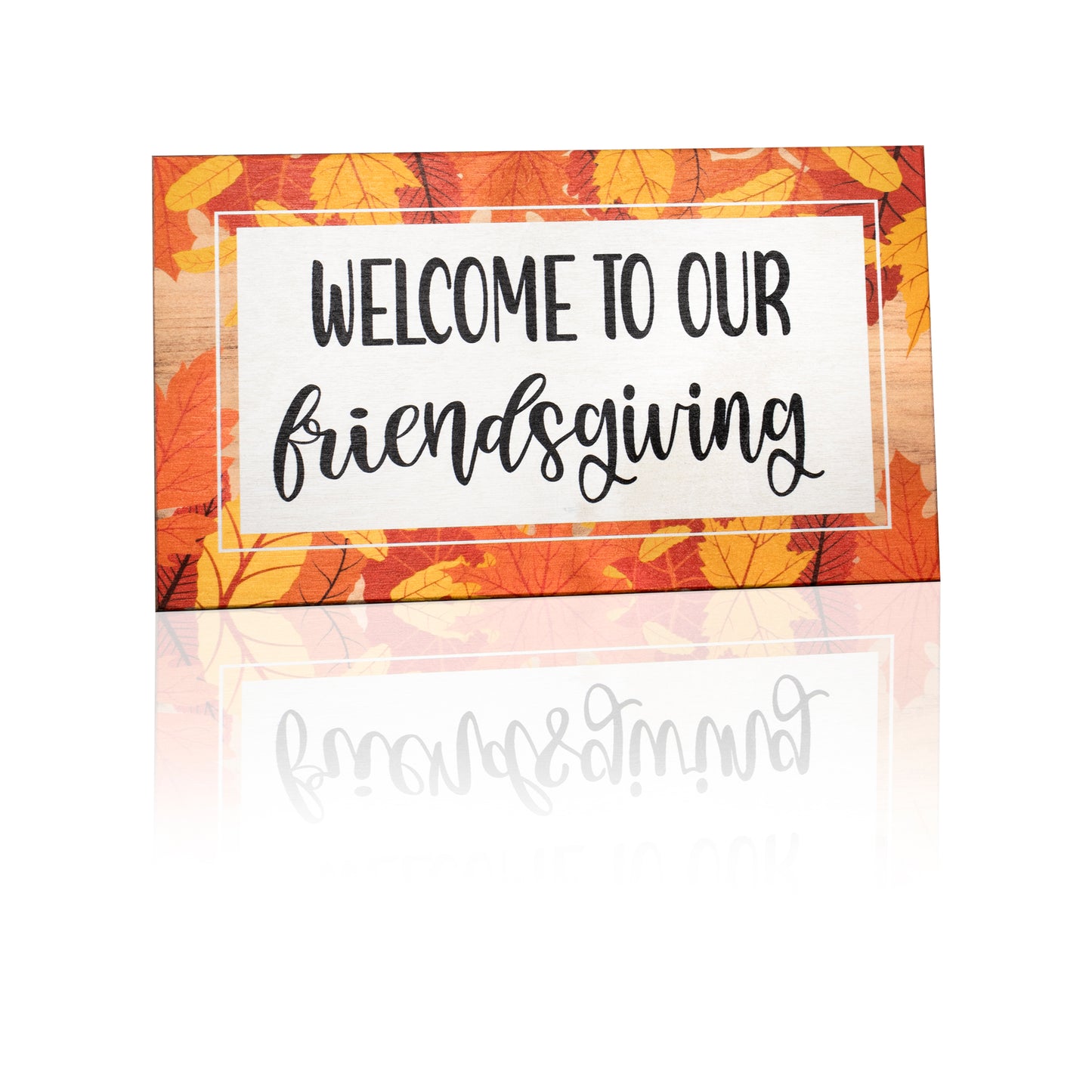 JennyGems Friendsgiving Decorations Party Decor, Fall Decor Friendsgiving Sign, Welcome to Our Friendsgiving Wood Sign, Thanksgiving Decorations, Fall Decorations for Home