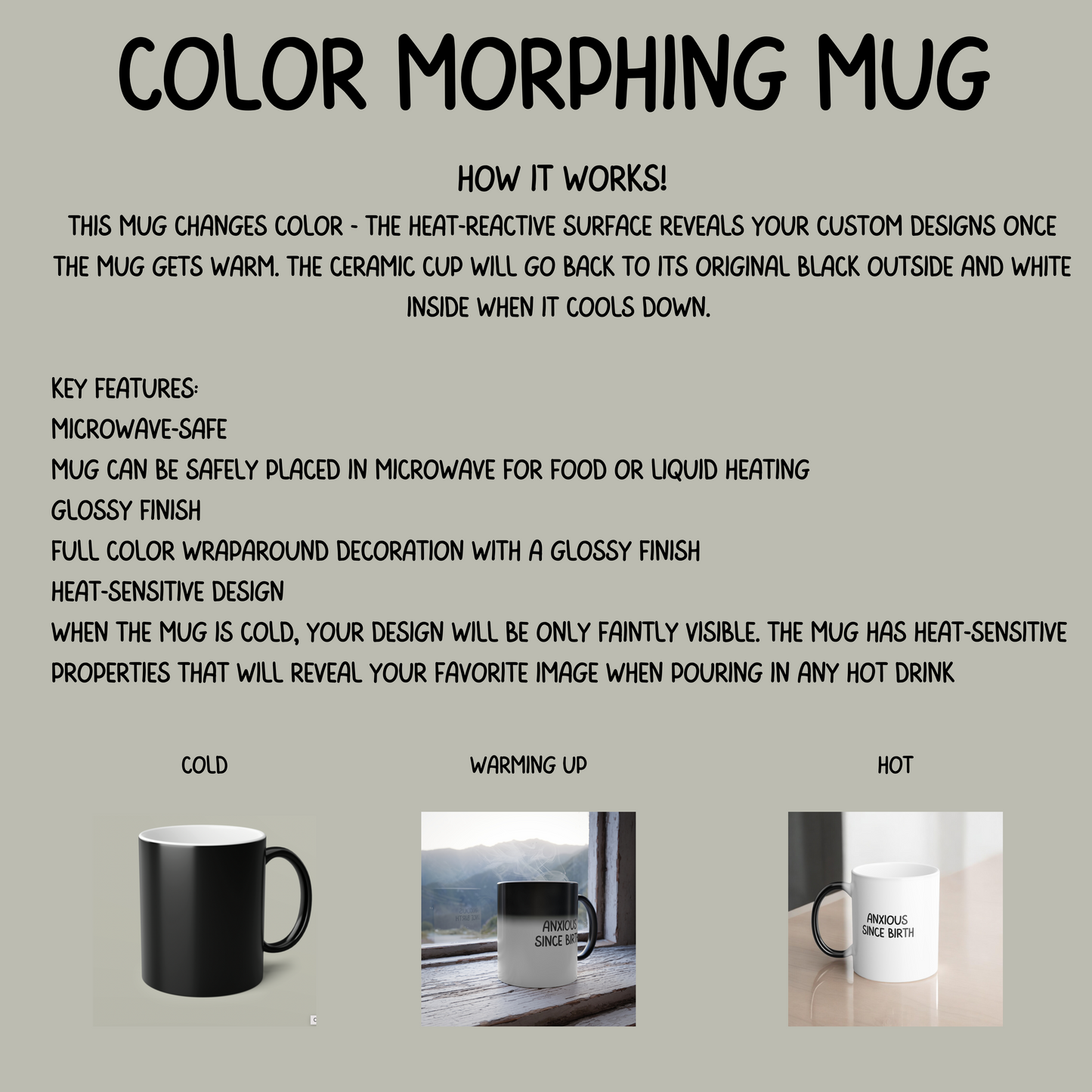 Funny Overthinking Mug, Let Me Overthink This, Color Morphing Mug, 11oz