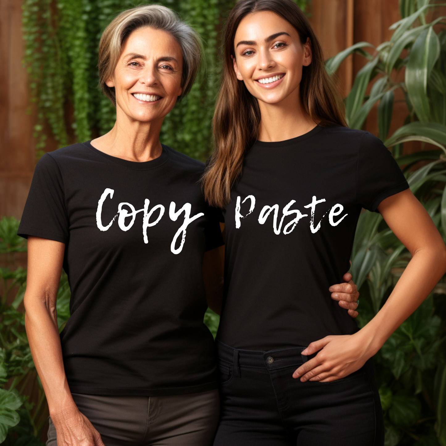 Mom Daughter Matching Shirts - Copy and Paste T-Shirt Set, Funny Mothers Day or Birthday Gift for Adult Daughter and Mom, Grown