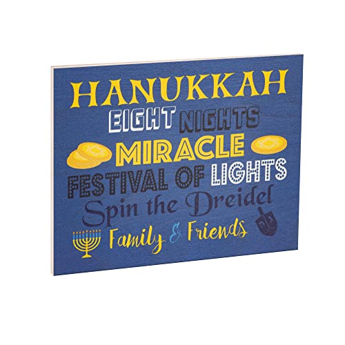 Hanukkah Decor Sign – Festive Hanukkah Party Decorations, Chanukah Gifts, Jewish Holiday Decor