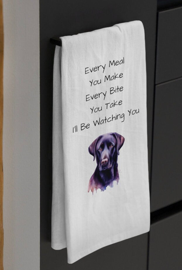 Labrador Retriever Gift | Labrador Retriever Kitchen Towel | Funny Dog Owner Gift with Cute Saying | Labrador Retriever Owner Gifts