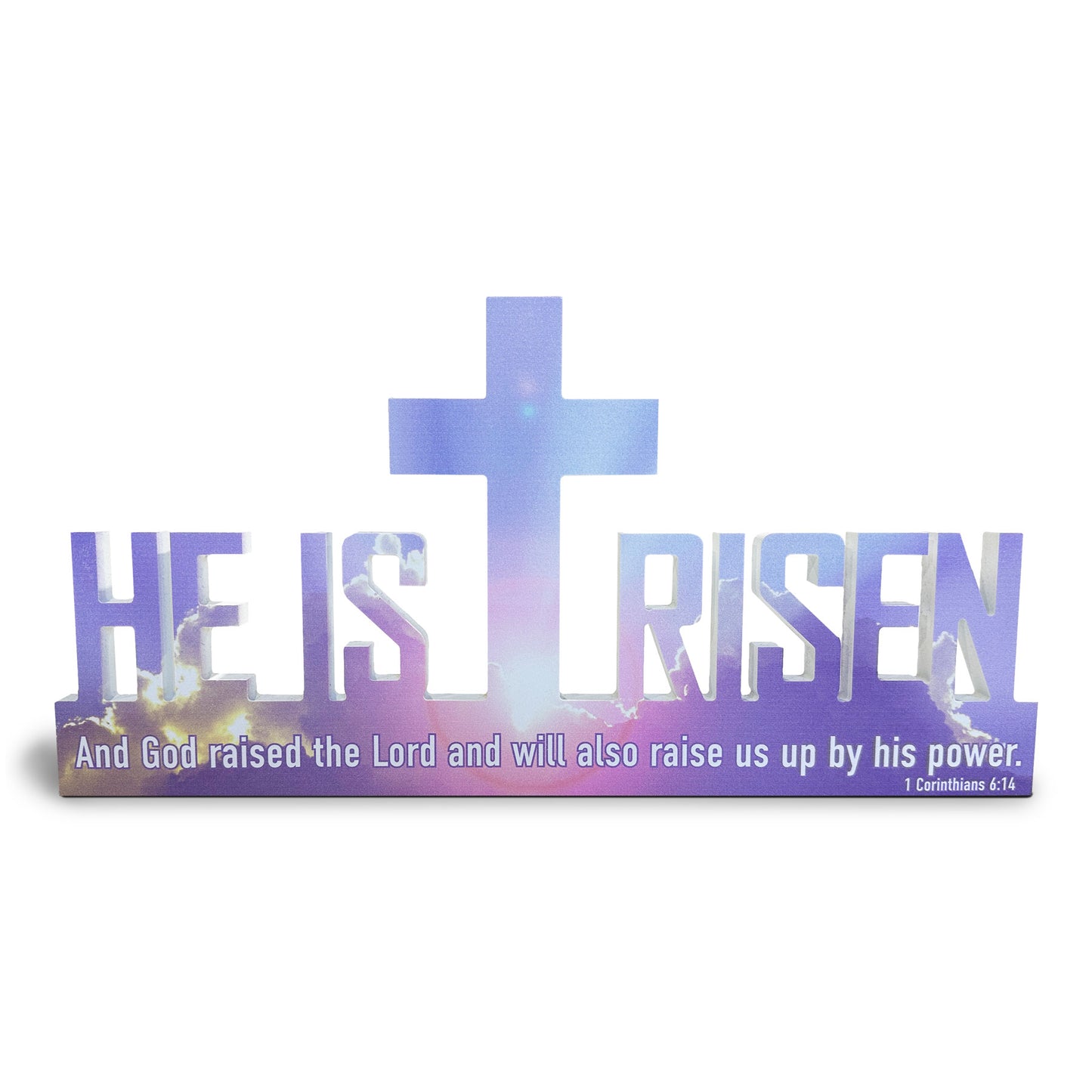 He is Risen Easter Sign (Pastels)