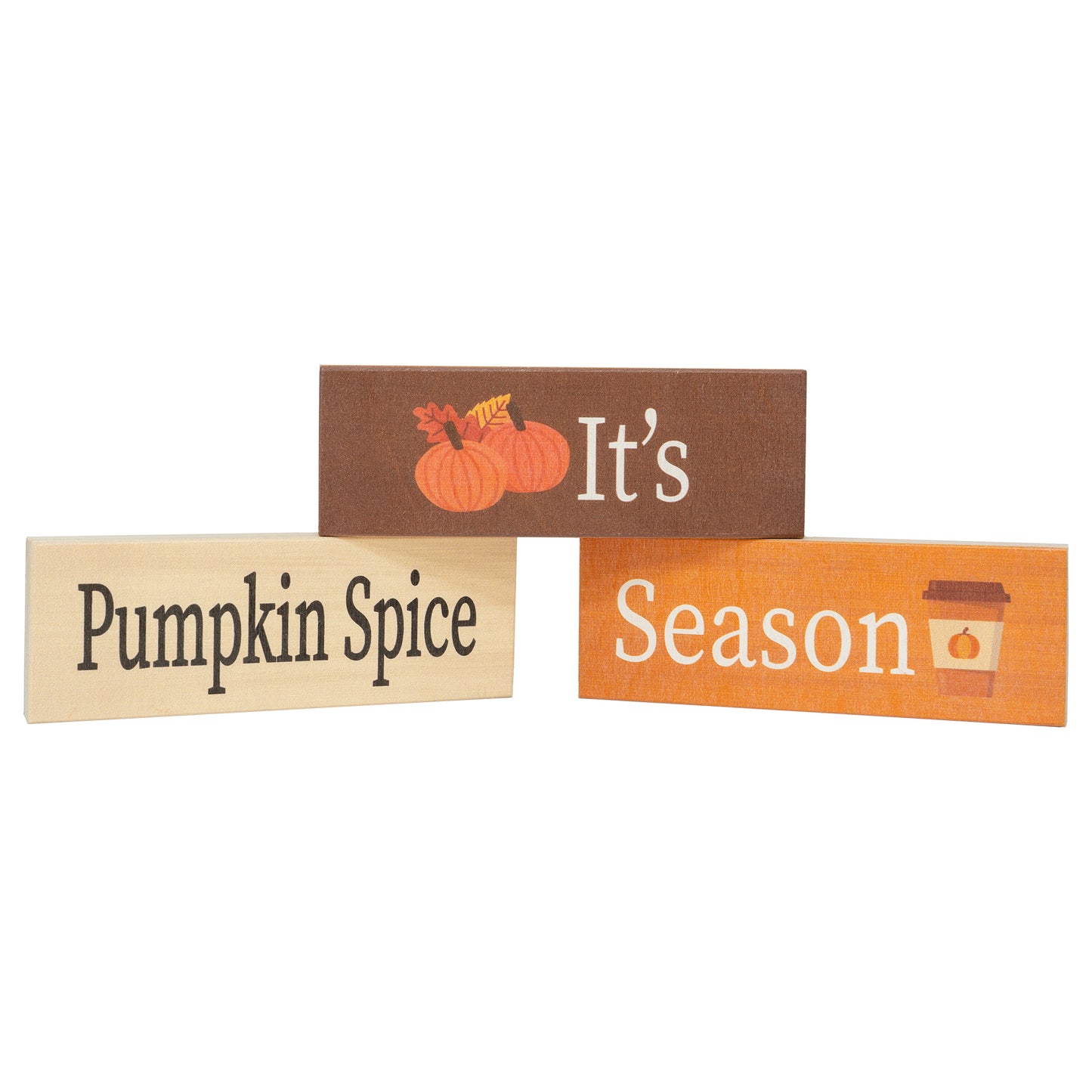 JennyGems It's Pumpkin Spice Season, Fall Decor, Harvest, Fall Room Decor, Autumn Decor, Fall Decorations for Home, Fall Home, Tabletop, Tiered Tray, Made in USA