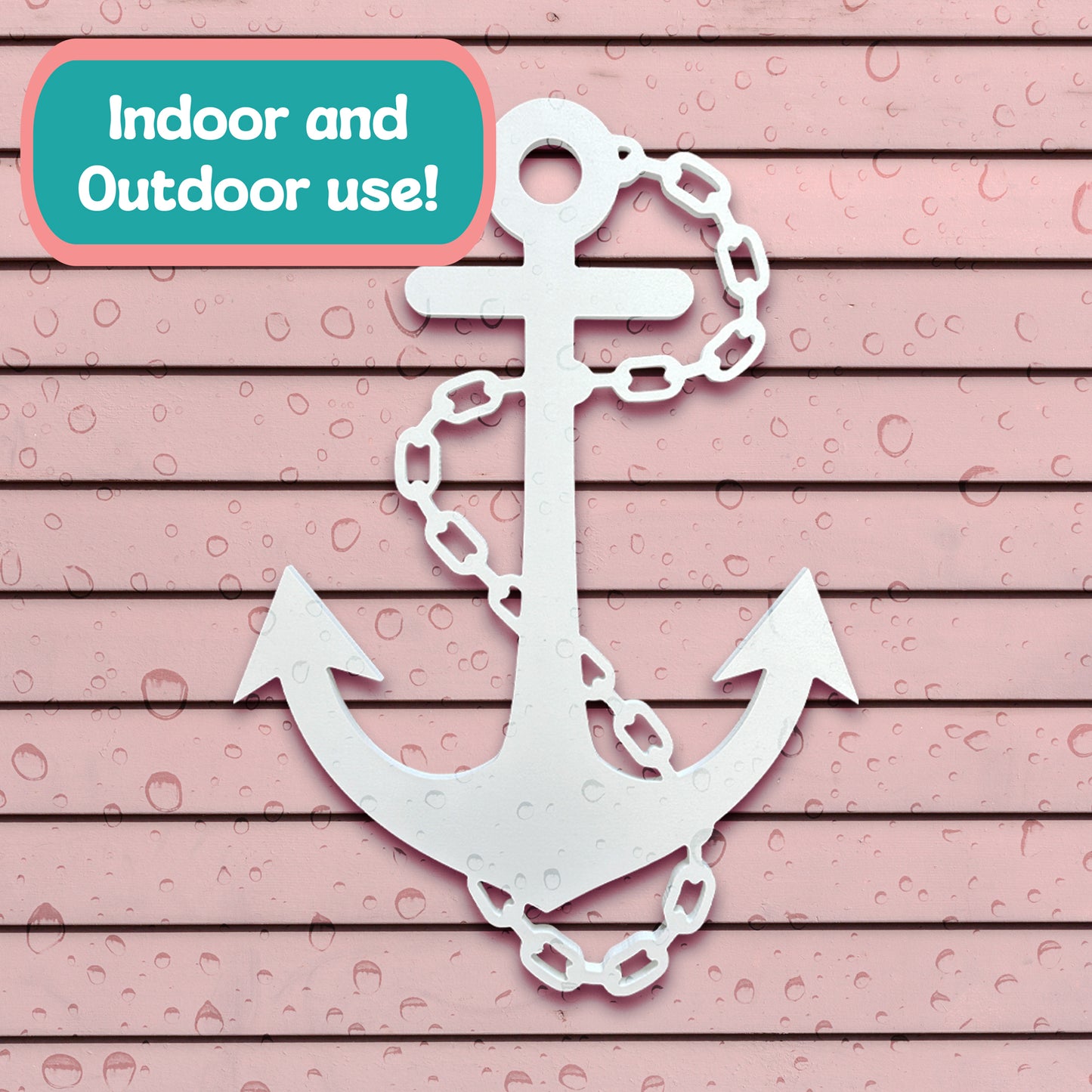 Outdoor PVC Anchor Sign, 2 Foot