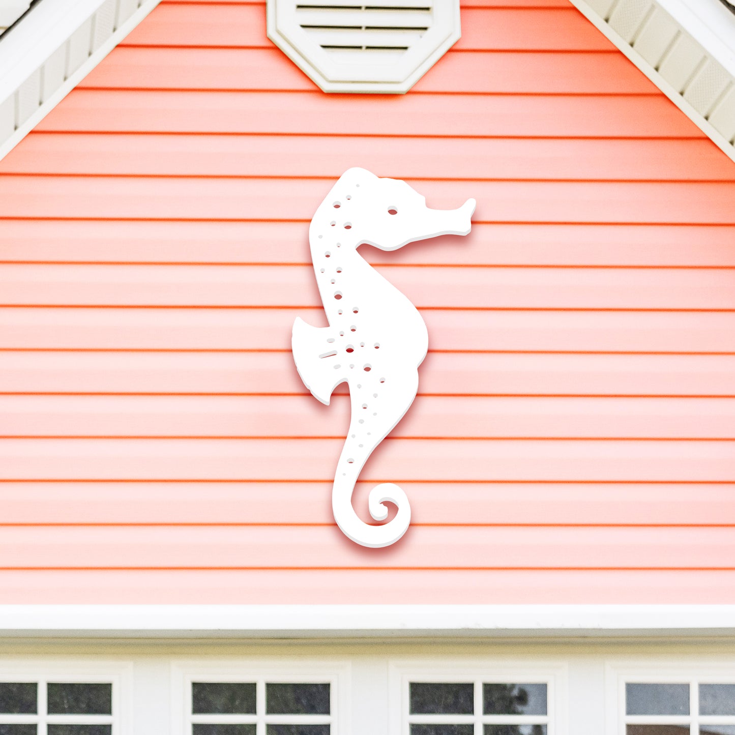 Outdoor PVC Seahorse Sign, 2 Foot