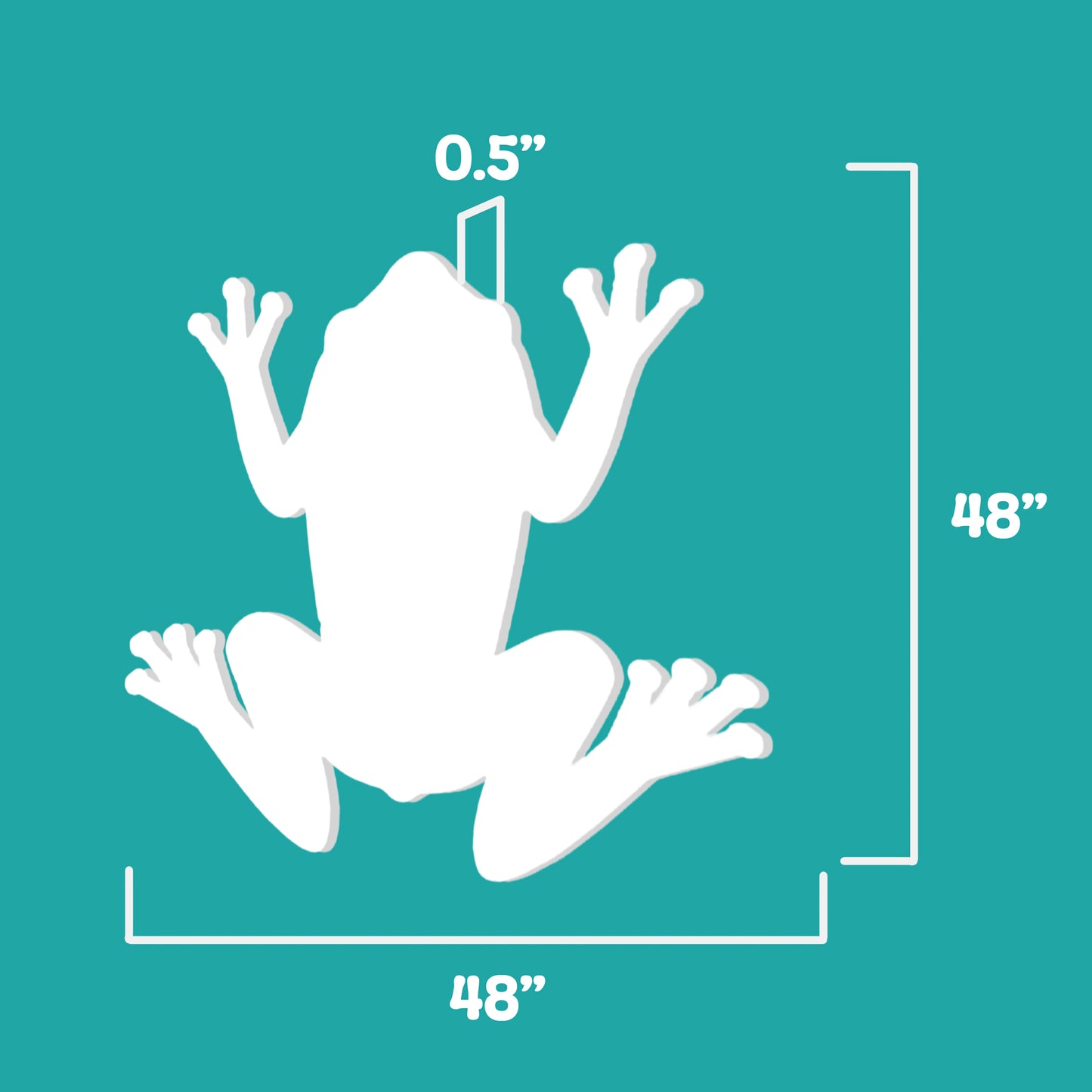 Outdoor PVC Frog Sign, 4 Foot