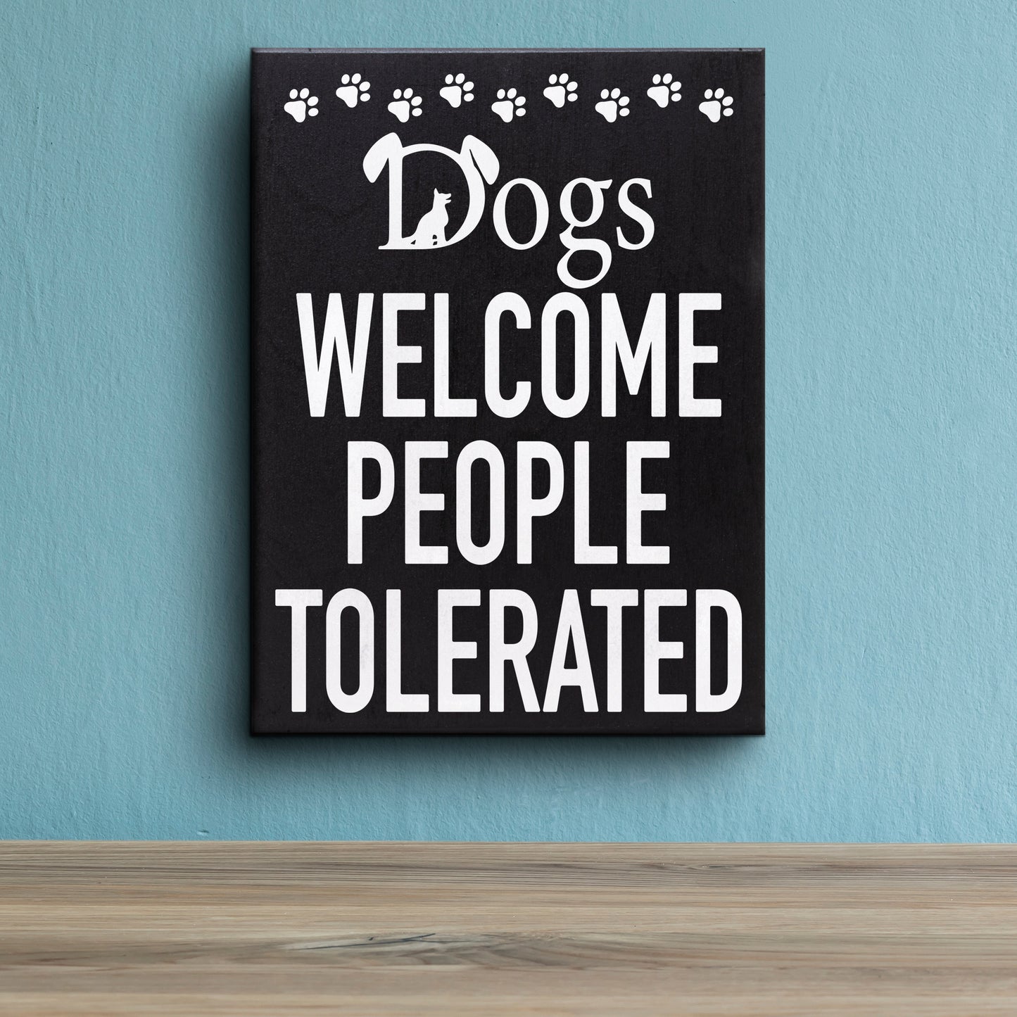 JennyGems Dog Accessories, Dogs Welcome People Tolerated, Birthday Gifts For Women, Wood Box Sign, Dog Stuff, Gift For Mom, Puppy Supplies, Dog Mom, Dog Dad, Funny Gifts, Gag Gifts, Made in USA