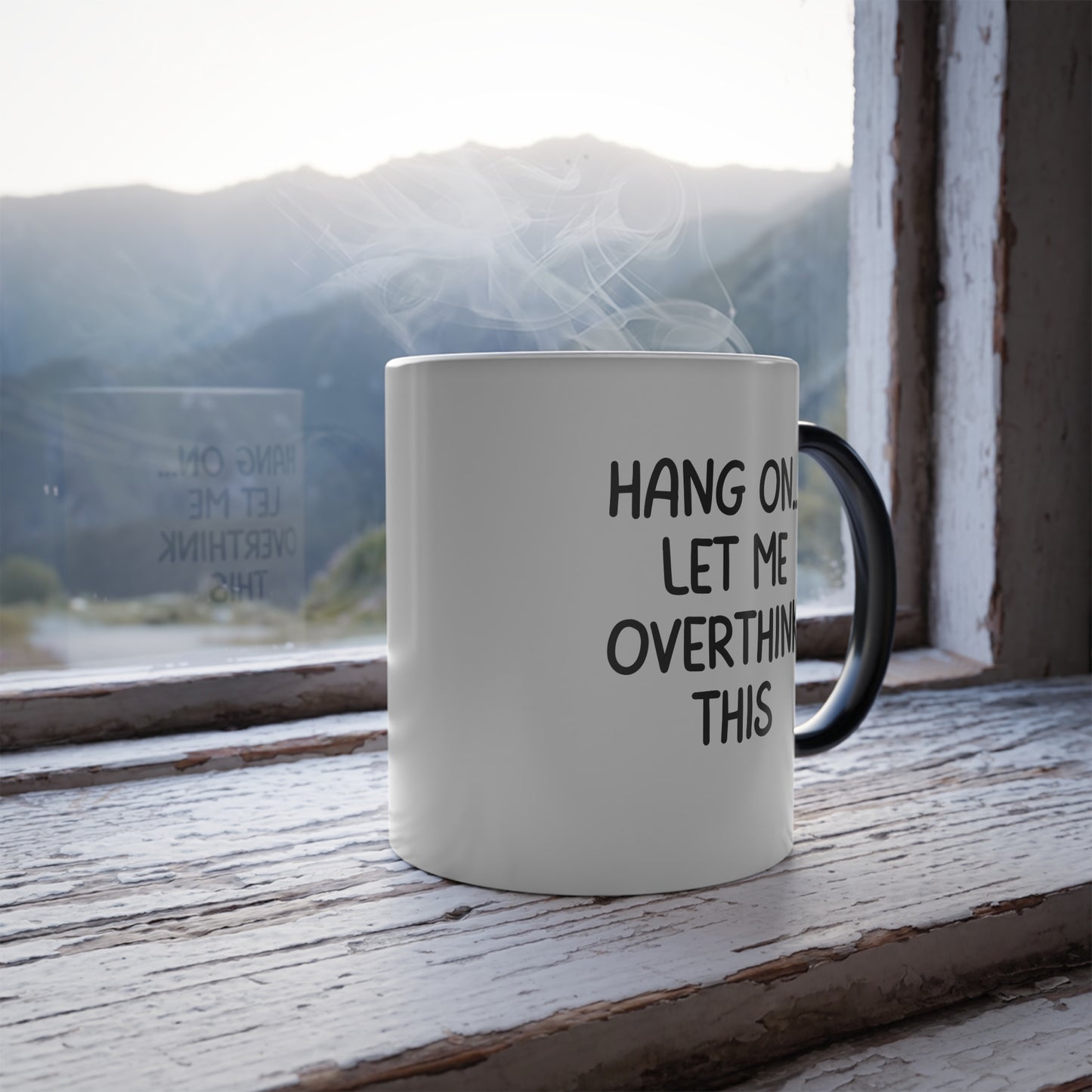 Funny Overthinking Mug, Let Me Overthink This, Color Morphing Mug, 11oz