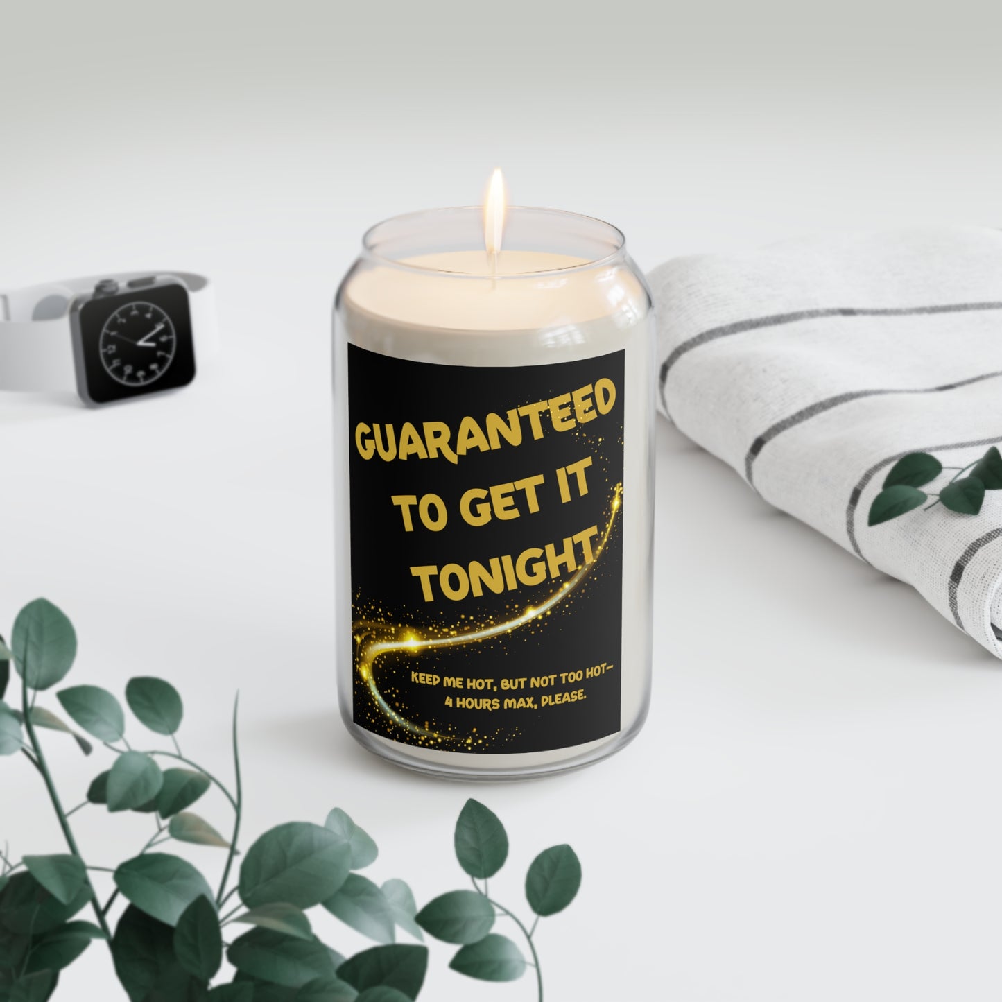 Romantic Candle - Guaranteed to Get It Tonight, Fun Gift Couples, Valentines Candle, Intimacy Lovers, Naughty Candle, Date Night Activity