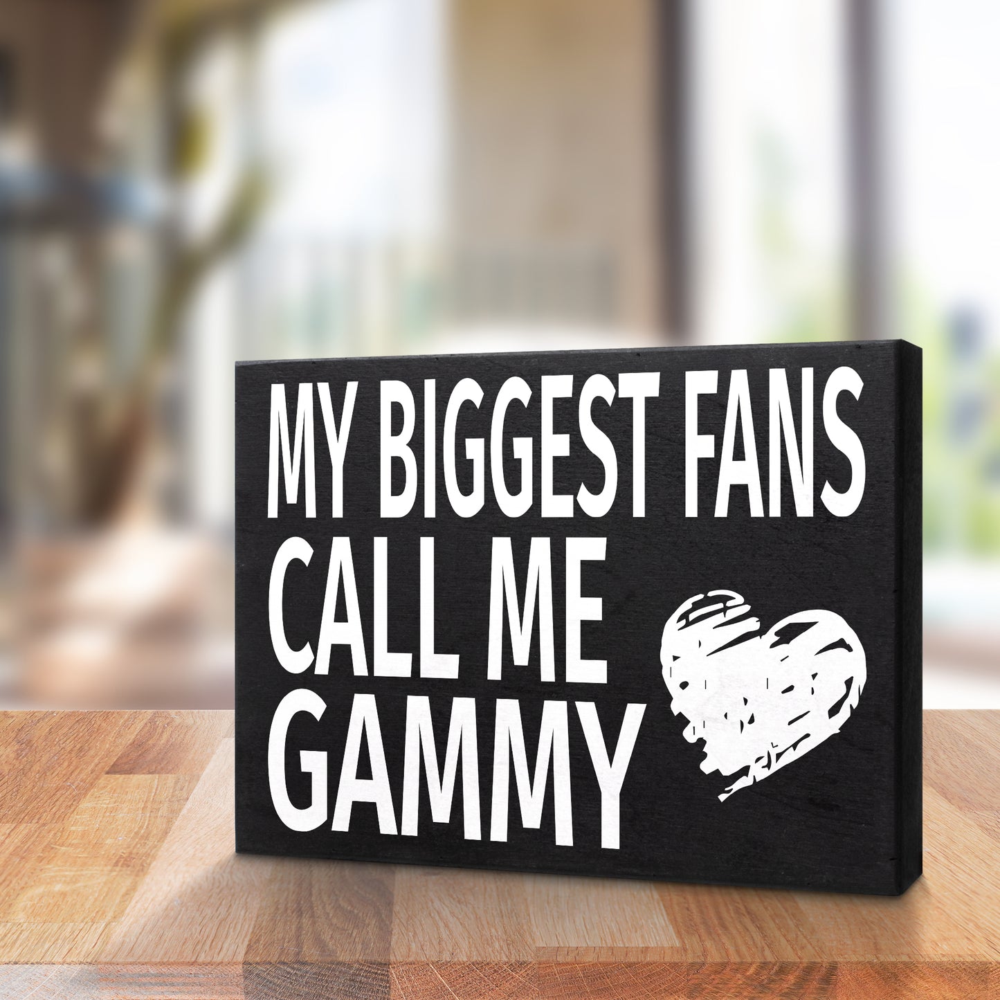 JennyGems Gifts for Gammy, Gammy Gifts from Grandkids, My Biggest Fans Call Me Gammy Wooden Sign, Gammy Gifts for Christmas, Gammy Birthday Gifts