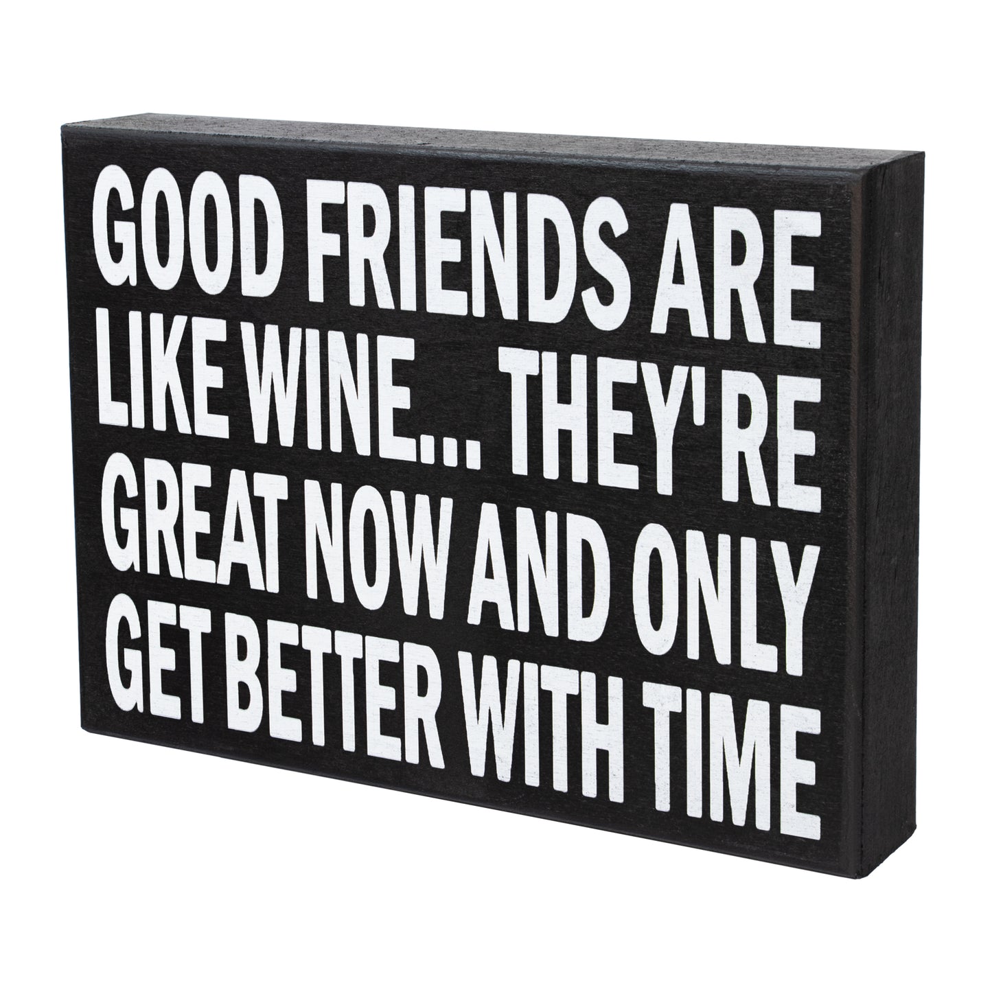 JennyGems Friendship Gifts, Good Friends Are Like Wine They're Great Now And Only Get Better With Time, Wine Gifts, American Made 8x6 in Wood Wall Hanging, Wall Art, Friend Gift, Wine Sign, Wine Decor