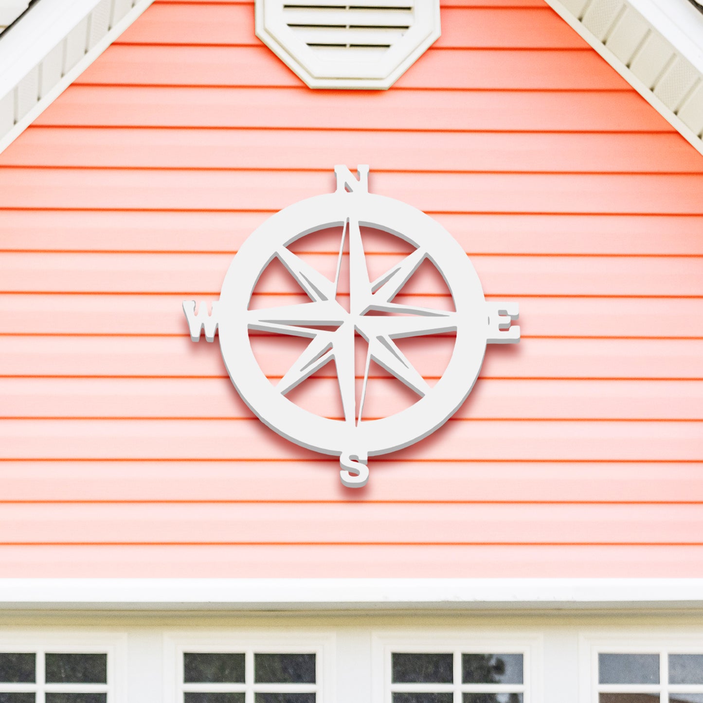 Nautical Compass Sign - Outdoor PVC (3 Foot)