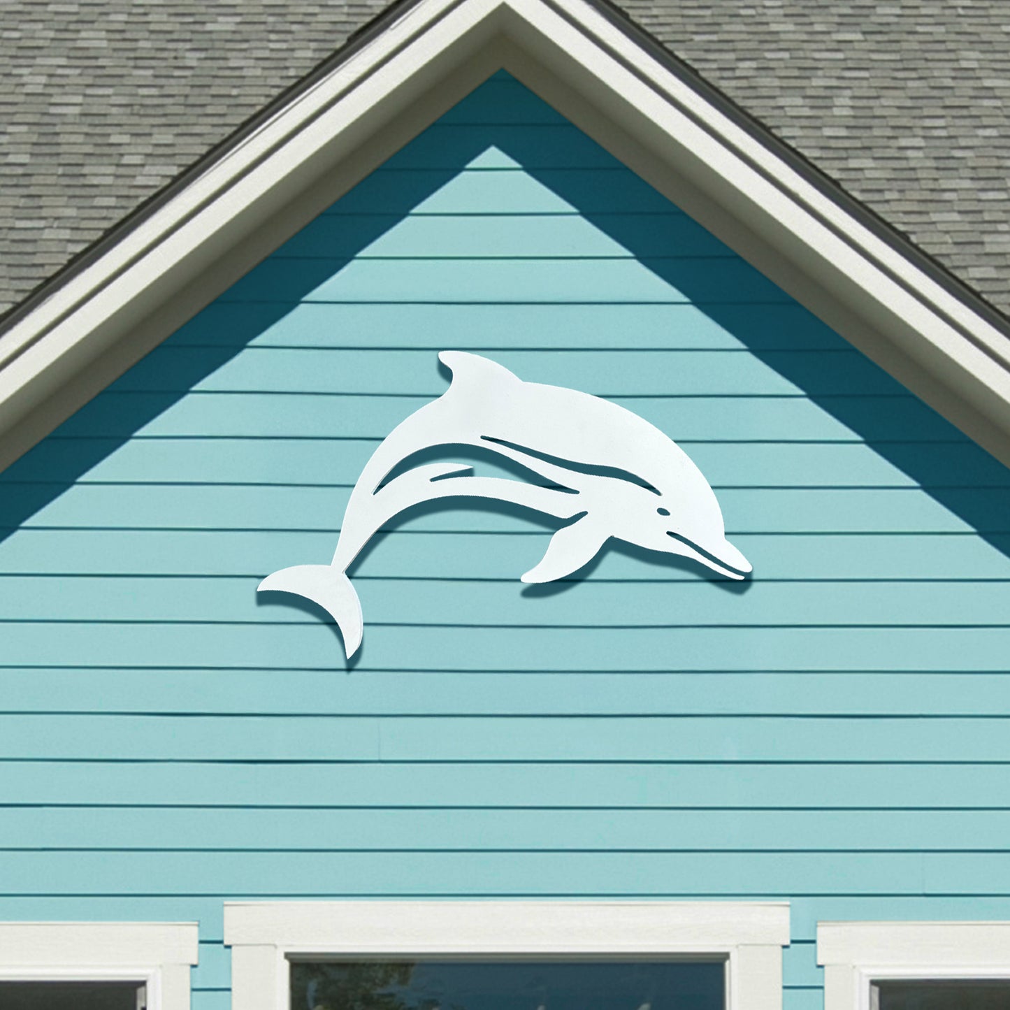 Outdoor PVC Dolphin Sign, 4 Foot