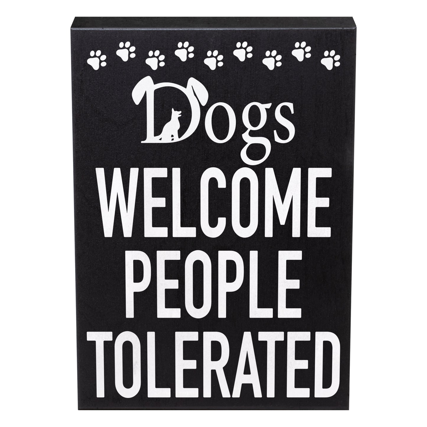 JennyGems Dog Accessories, Dogs Welcome People Tolerated, Birthday Gifts For Women, Wood Box Sign, Dog Stuff, Gift For Mom, Puppy Supplies, Dog Mom, Dog Dad, Funny Gifts, Gag Gifts, Made in USA