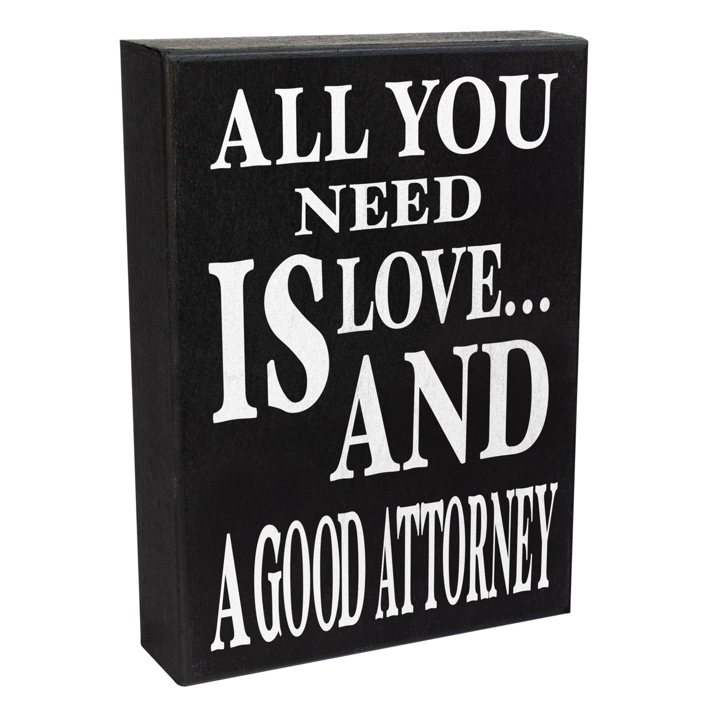 JennyGems All You Need is Love and A Good Attorney | Attorney and Lawyer Gifts | Law Student Gift | Lawyer Sign | Lawyer Gifts |Wood Signs