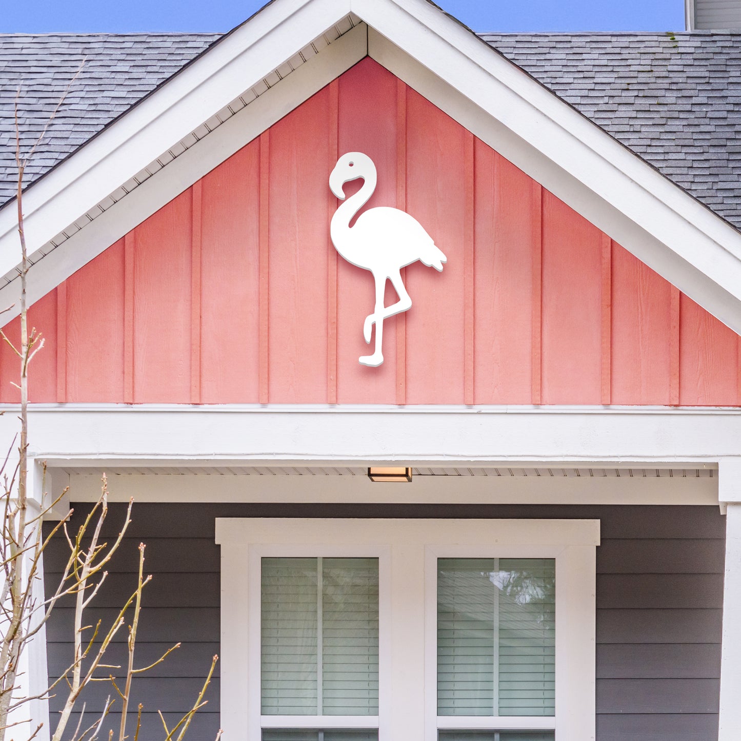 Outdoor PVC Flamingo Sign, 2 Foot