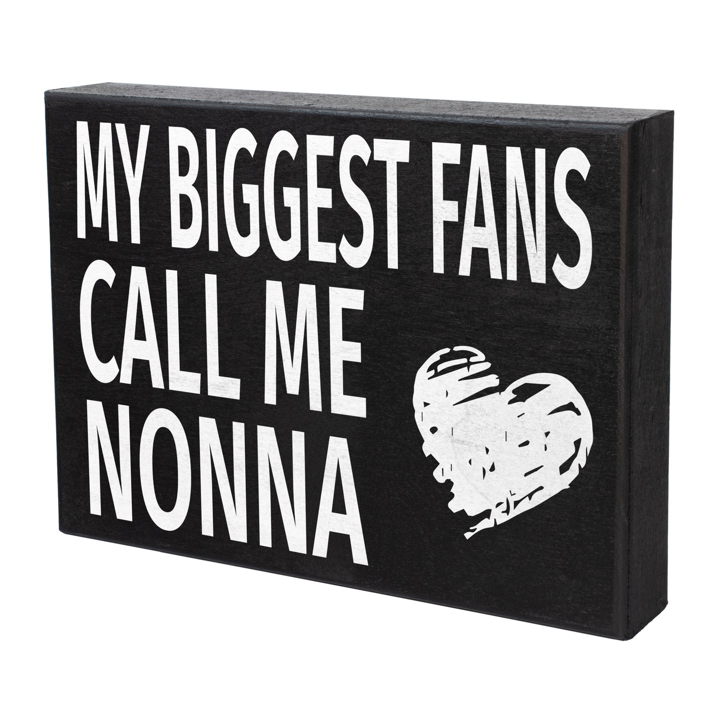 JennyGems Gifts for Nonna, Nonna Gifts from Granddaughter Grandson, My Biggest Fans Call Me Nonna Wood Box Sign, Nonna Gifts for Christmas, Nonna Birthday Gifts from Grandkids