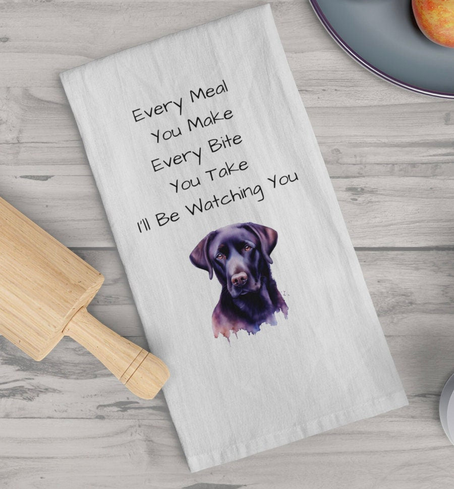 Labrador Retriever Gift | Labrador Retriever Kitchen Towel | Funny Dog Owner Gift with Cute Saying | Labrador Retriever Owner Gifts