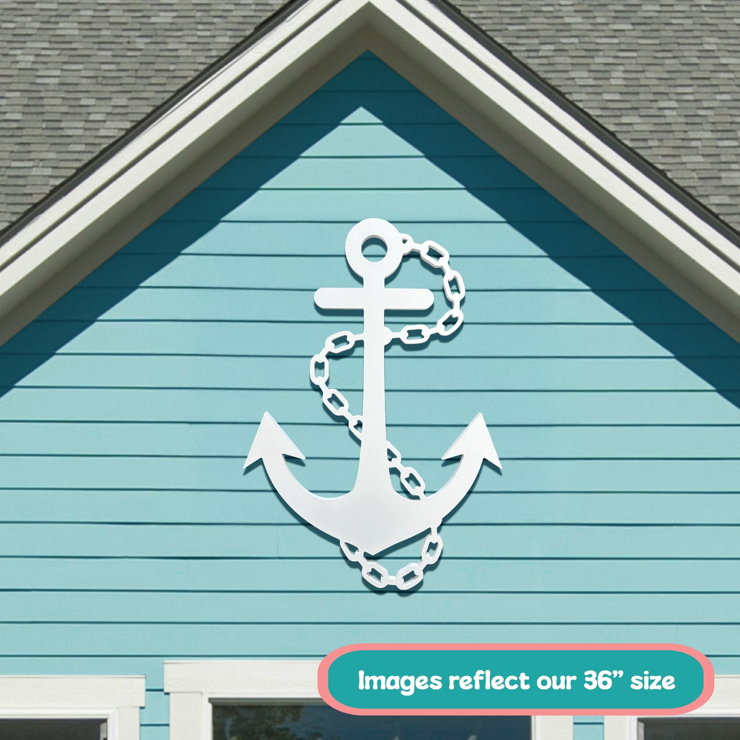 Outdoor PVC Anchor Sign, 2 Foot