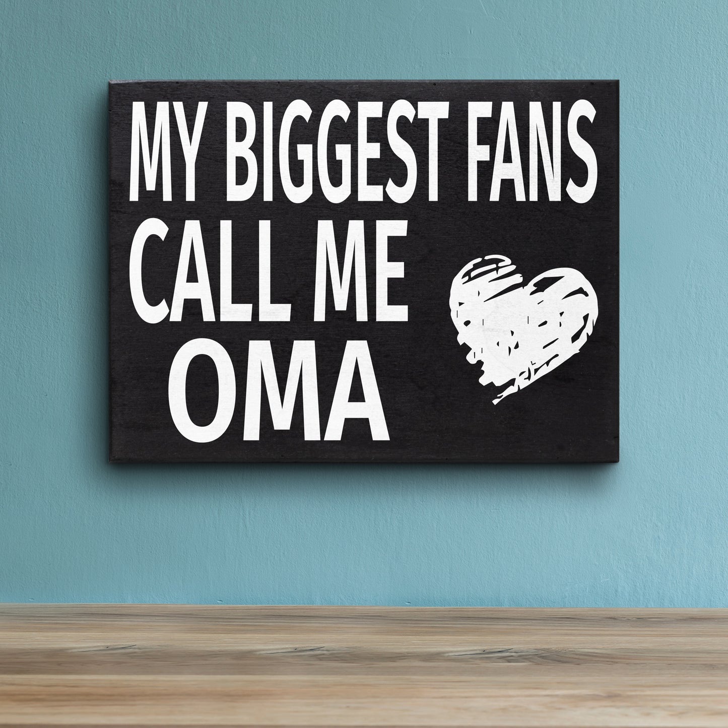 JennyGems Gifts for Oma, Oma Gifts from Granddaughter Grandson, My Biggest Fans Call Me Oma Wood Box Sign, Oma Gifts for Christmas, Oma Birthday Gifts from Grandkids, Oma Home Decor Plaque