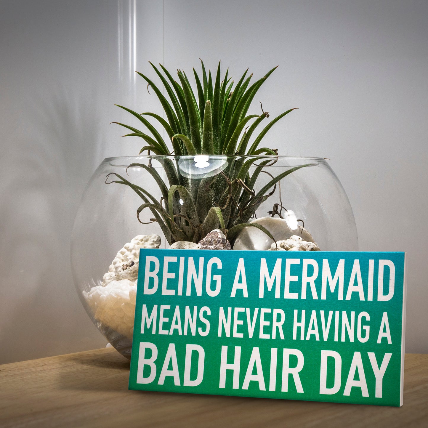 JennyGems Funny Gifts, 9.5x5.5 Inch Wood Sign, Funny Mermaid Wall Signs, Mermaid Decor, Mermaid Gifts, Beach Decor, Beach House Signs