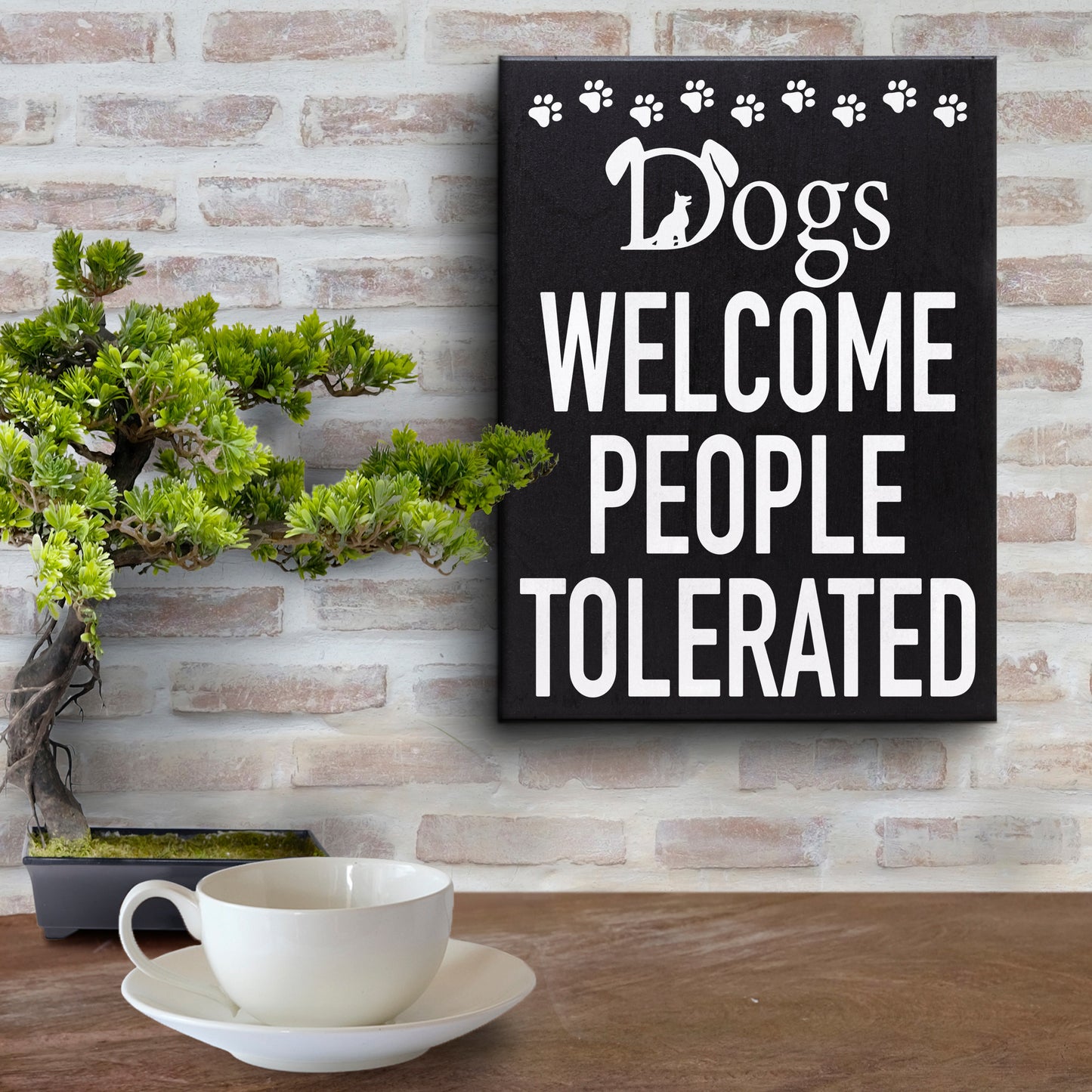 JennyGems Dog Accessories, Dogs Welcome People Tolerated, Birthday Gifts For Women, Wood Box Sign, Dog Stuff, Gift For Mom, Puppy Supplies, Dog Mom, Dog Dad, Funny Gifts, Gag Gifts, Made in USA