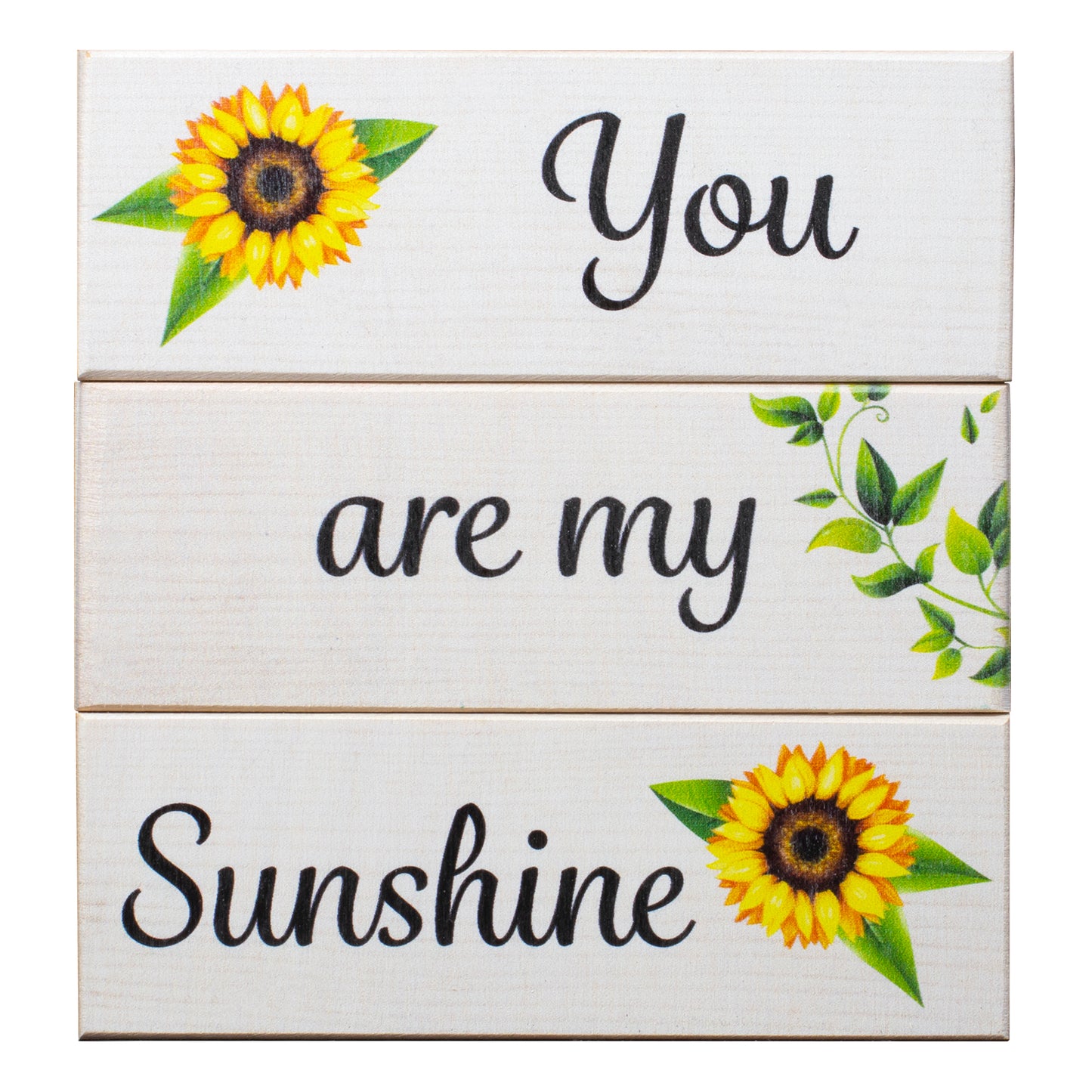 JennyGems You Are My Sunshine Decor Sign, Sunflower Decorations, Tabletop, Mantel and Centerpiece Modern Farmhouse Accents, Made in USA