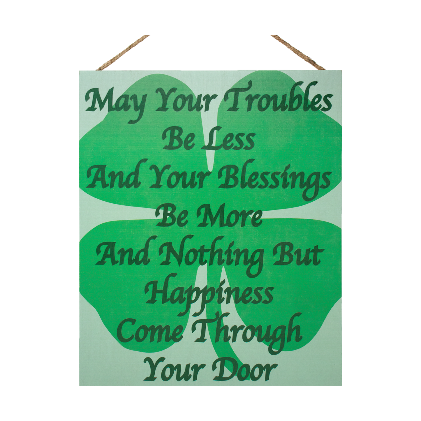 Irish Blessing Sign, Irish Gifts, May Your Troubles Be Less Wooden Sign, Irish Prayer