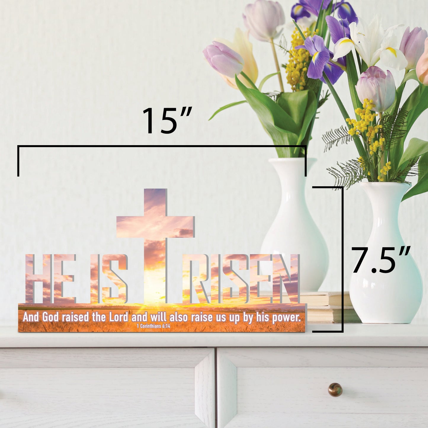 He is Risen Easter Sign (Sunset)