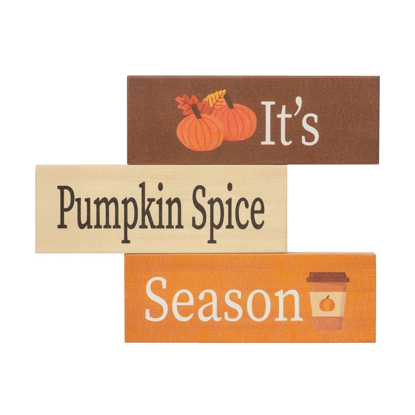 JennyGems It's Pumpkin Spice Season, Fall Decor, Harvest, Fall Room Decor, Autumn Decor, Fall Decorations for Home, Fall Home, Tabletop, Tiered Tray, Made in USA