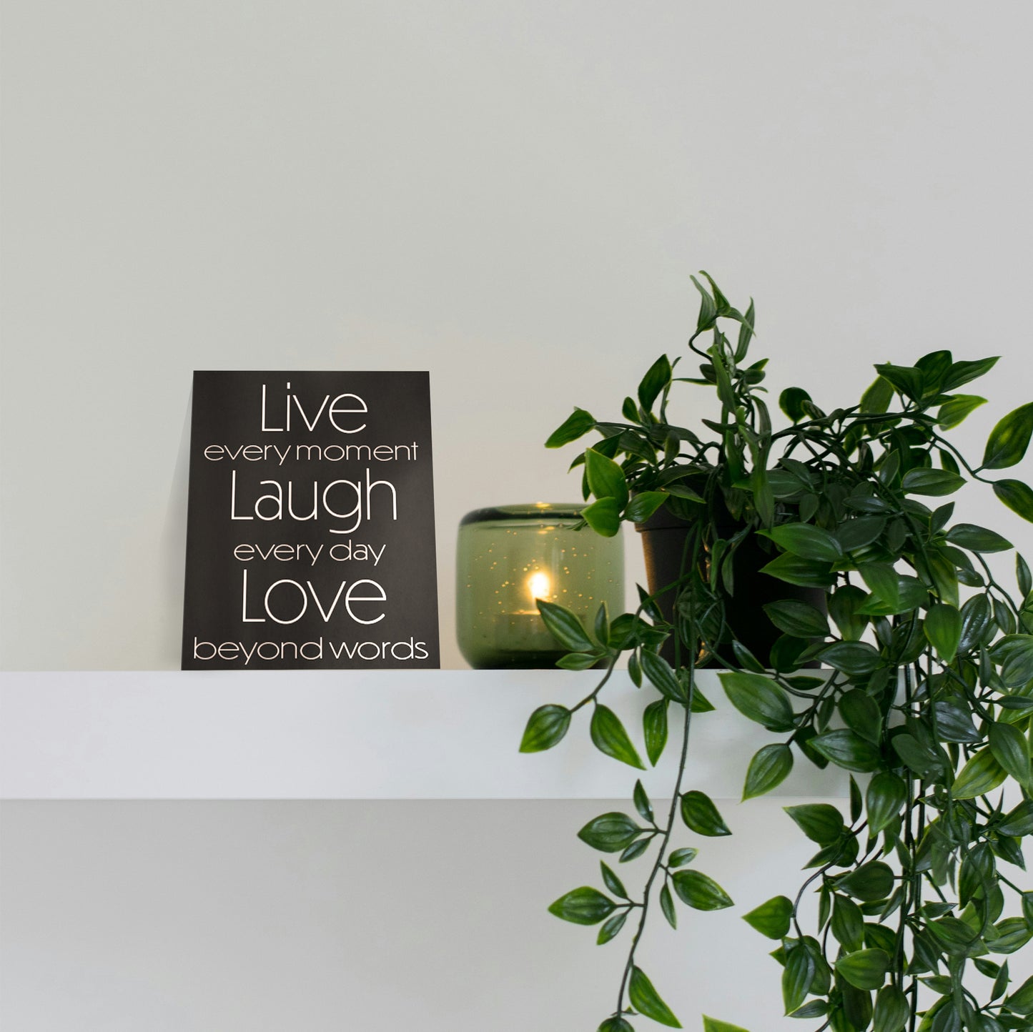 JennyGems Live Laugh Love Wooden Sign, Farmhouse Modern, Inspirational Decor, Made in USA