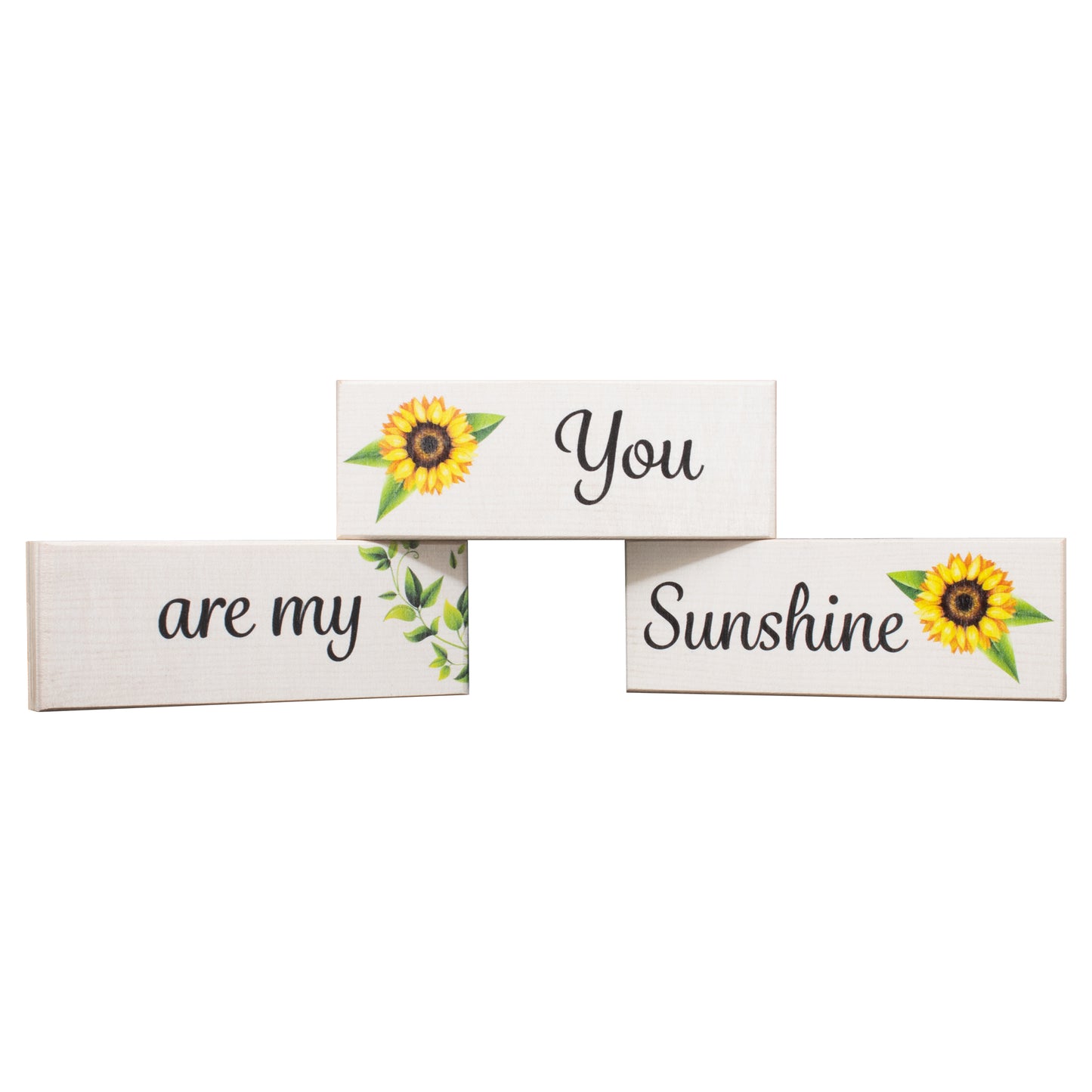 JennyGems You Are My Sunshine Decor Sign, Sunflower Decorations, Tabletop, Mantel and Centerpiece Modern Farmhouse Accents, Made in USA