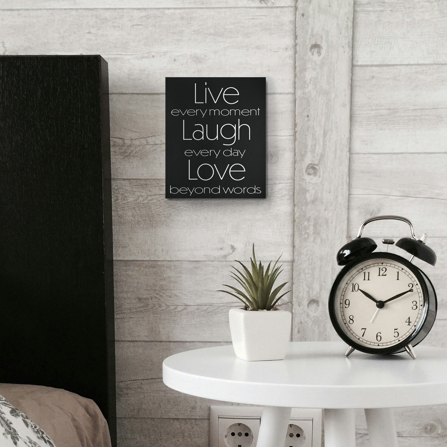 JennyGems Live Laugh Love Wooden Sign, Farmhouse Modern, Inspirational Decor, Made in USA