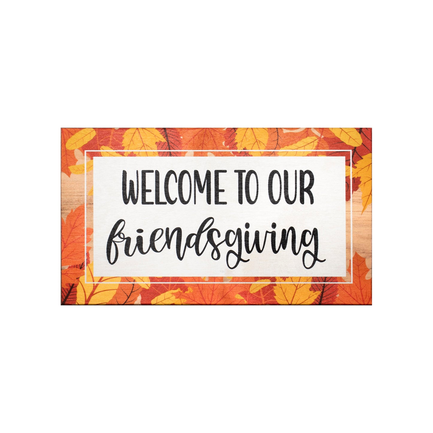 JennyGems Friendsgiving Decorations Party Decor, Fall Decor Friendsgiving Sign, Welcome to Our Friendsgiving Wood Sign, Thanksgiving Decorations, Fall Decorations for Home