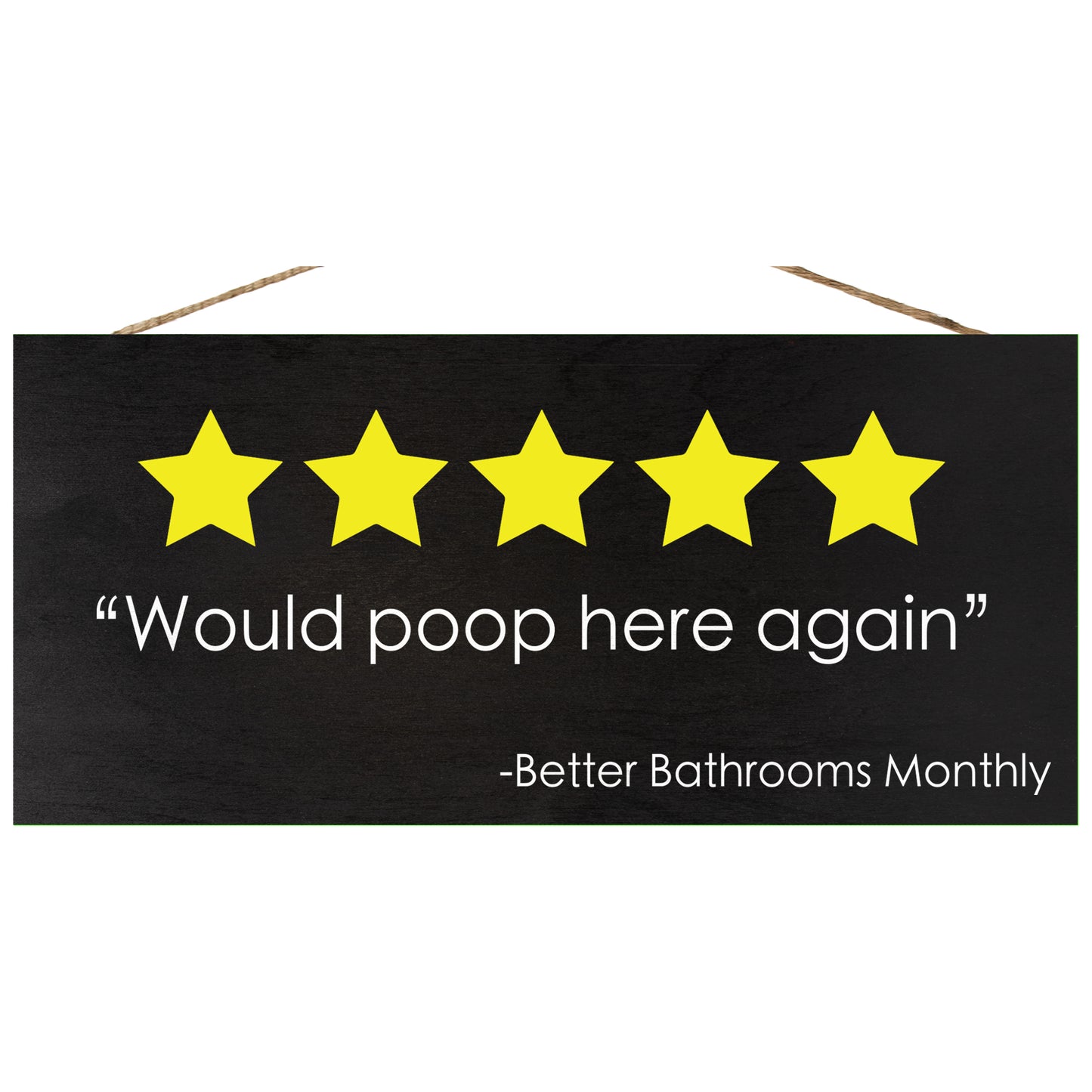 JennyGems Would Poop Here Again, Funny Bathroom Signs, Restroom Decor, Powder Room Decor, Funny Bathroom Decor, Pooping Sign, 13x6 Inch wall hanging wood sign, American Made