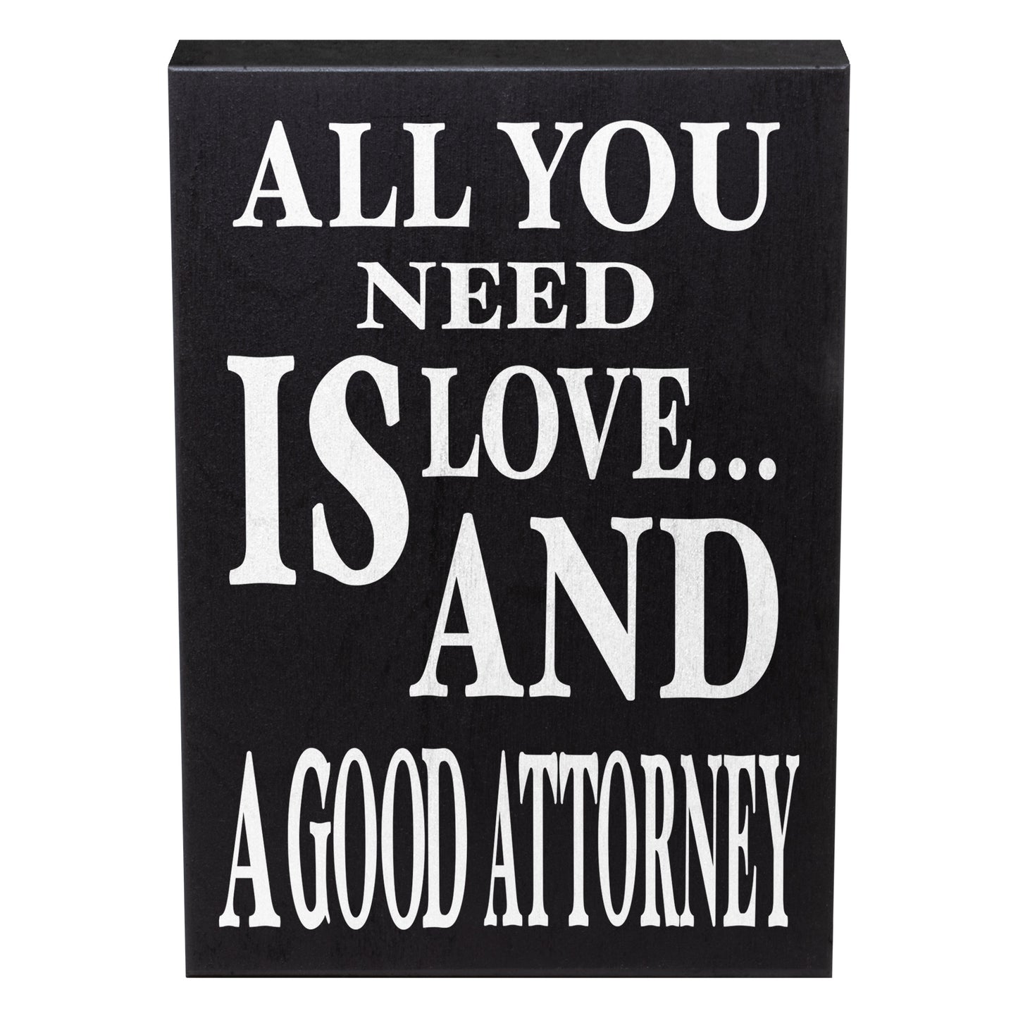 JennyGems All You Need is Love and A Good Attorney | Attorney and Lawyer Gifts | Law Student Gift | Lawyer Sign | Lawyer Gifts |Wood Signs