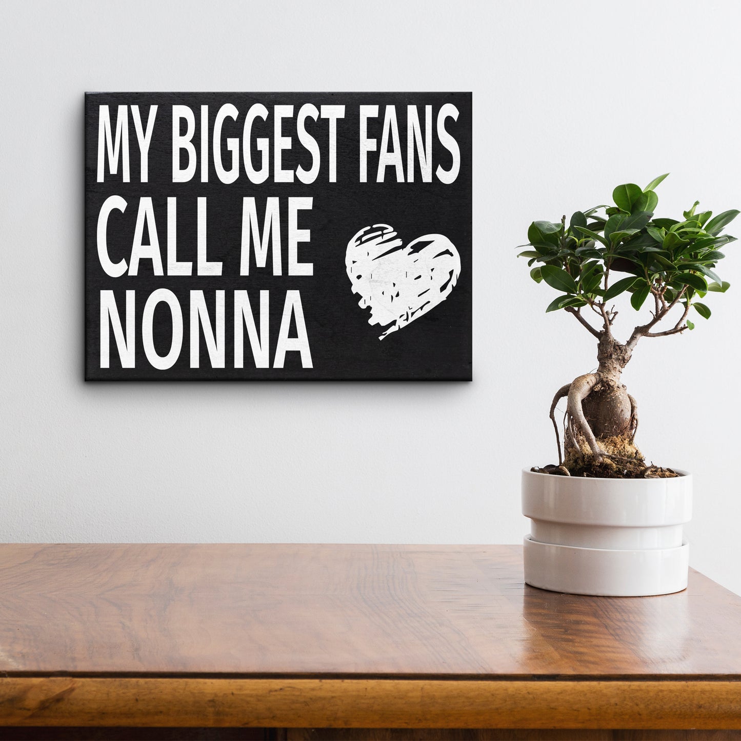 JennyGems Gifts for Nonna, Nonna Gifts from Granddaughter Grandson, My Biggest Fans Call Me Nonna Wood Box Sign, Nonna Gifts for Christmas, Nonna Birthday Gifts from Grandkids