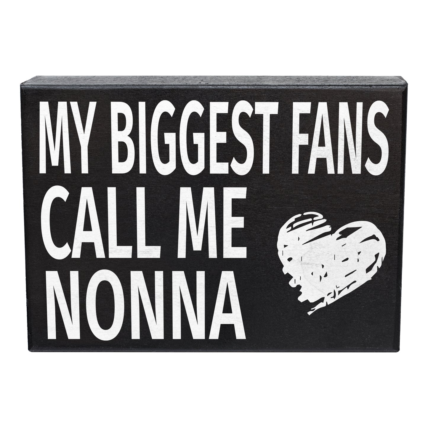 JennyGems Gifts for Nonna, Nonna Gifts from Granddaughter Grandson, My Biggest Fans Call Me Nonna Wood Box Sign, Nonna Gifts for Christmas, Nonna Birthday Gifts from Grandkids