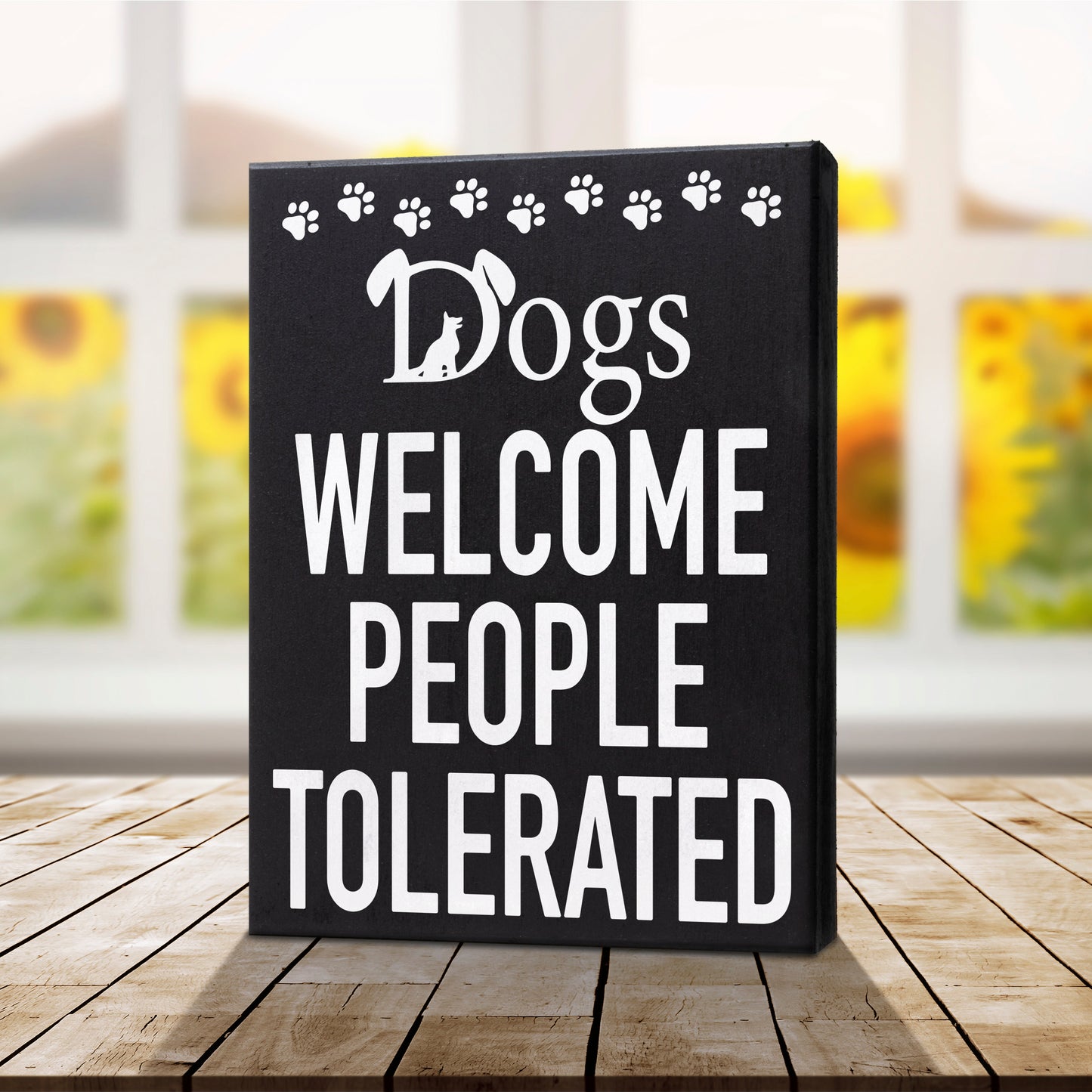 JennyGems Dog Accessories, Dogs Welcome People Tolerated, Birthday Gifts For Women, Wood Box Sign, Dog Stuff, Gift For Mom, Puppy Supplies, Dog Mom, Dog Dad, Funny Gifts, Gag Gifts, Made in USA