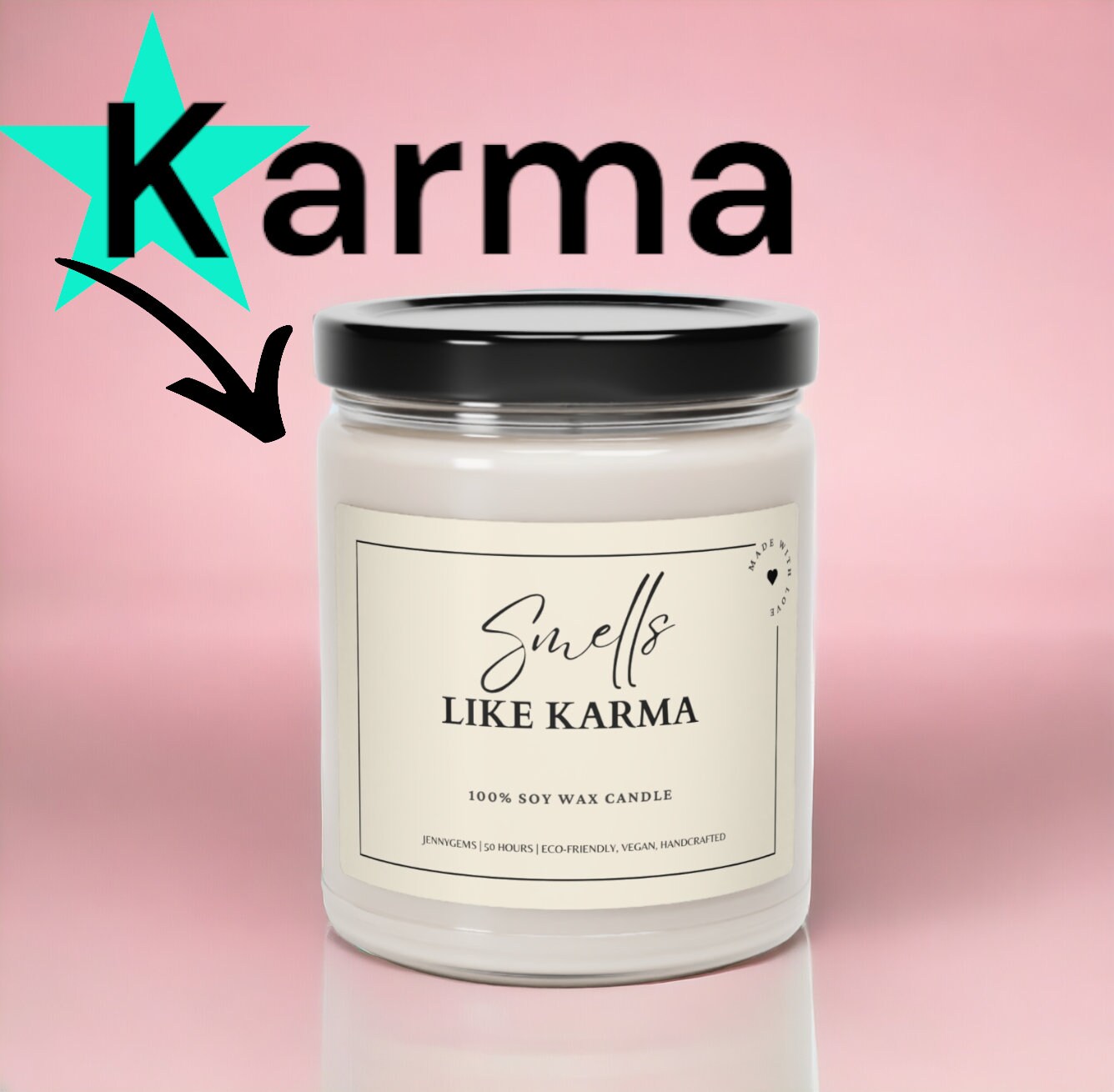 Karma Candle – Hilarious Gift for BFF, Single & Divorced Friends | Funny Birthday or Breakup Present for Your Bestie