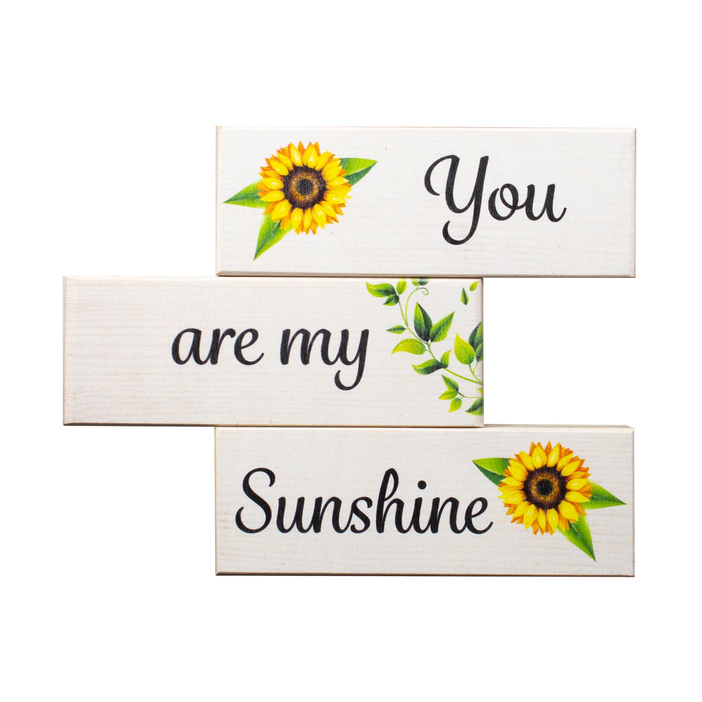 JennyGems You Are My Sunshine Decor Sign, Sunflower Decorations, Tabletop, Mantel and Centerpiece Modern Farmhouse Accents, Made in USA