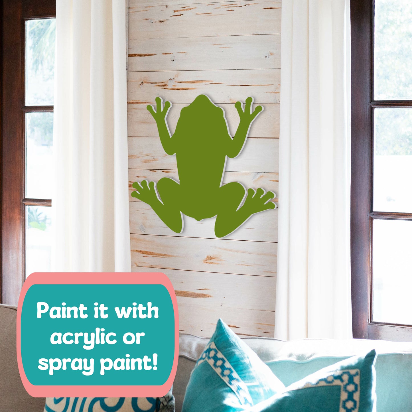 Outdoor PVC Frog Sign, 3 Foot