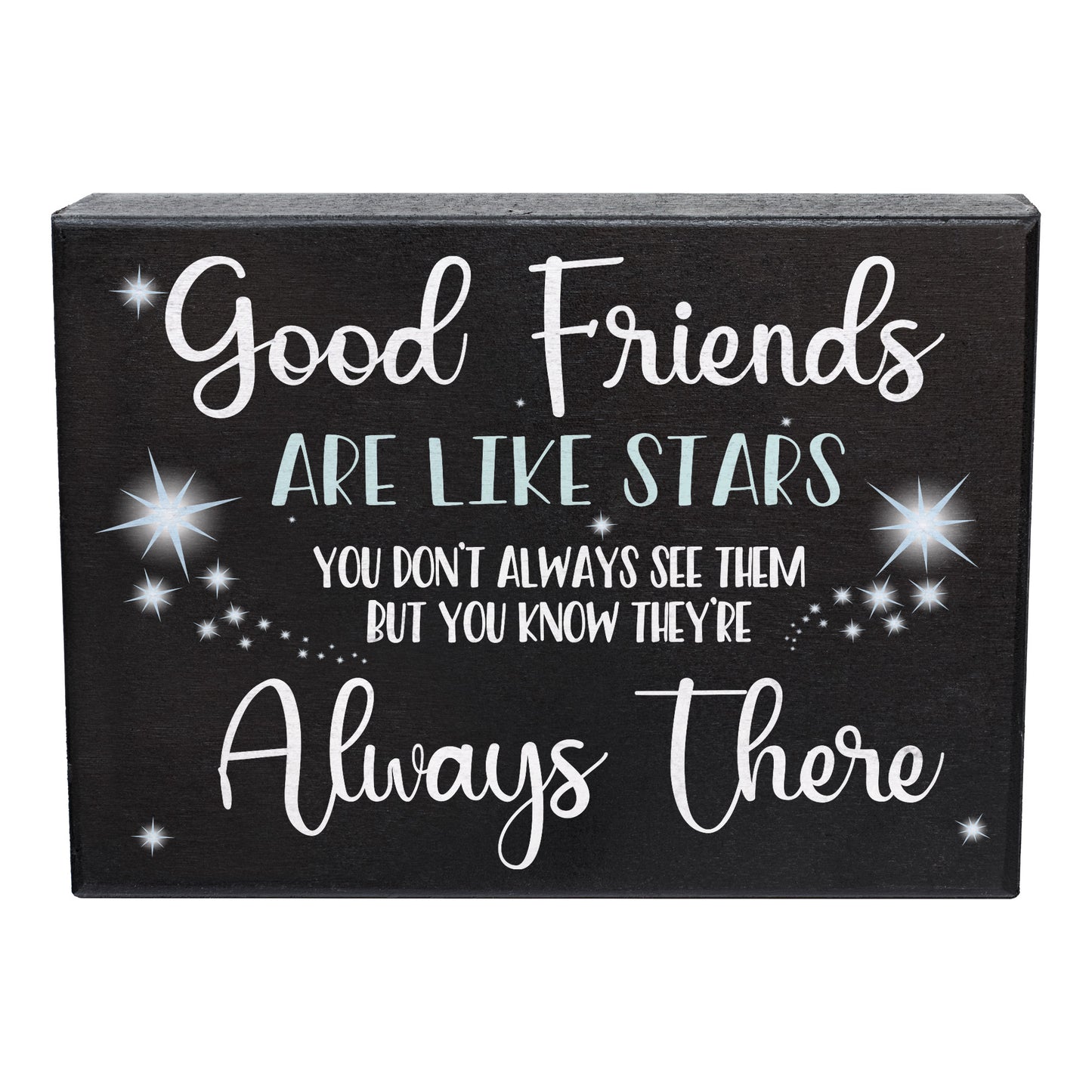 JennyGems Good Friends Are Like Stars, Friendship Gifts, Birthday Gifts for Friends, 8x6 Inch Wood Sign, Good Friends Gifts Sign Decor, Graduation Going Away Gifts for Friend